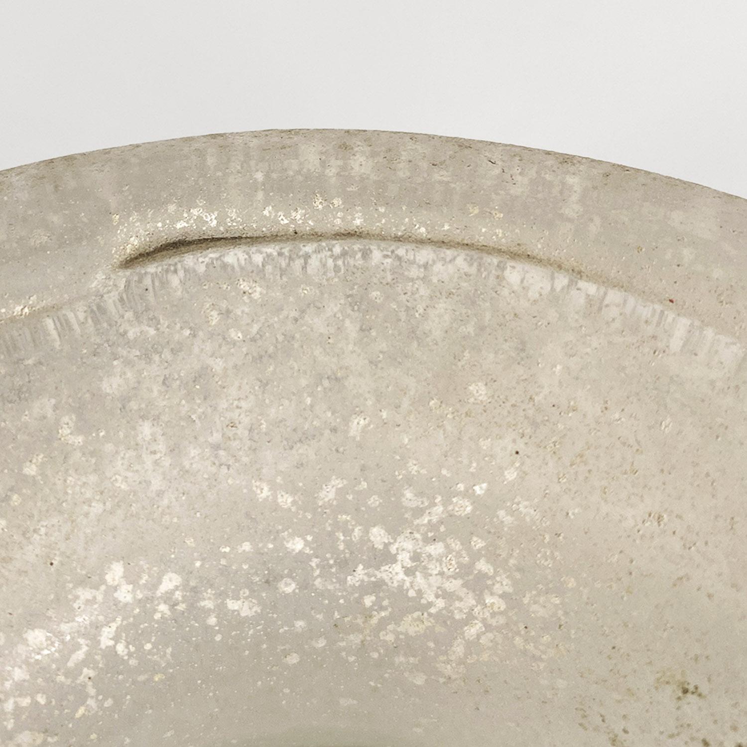 Italian mid-century modern white glass vase or amphora by Sergio Asti, 1960s For Sale 9