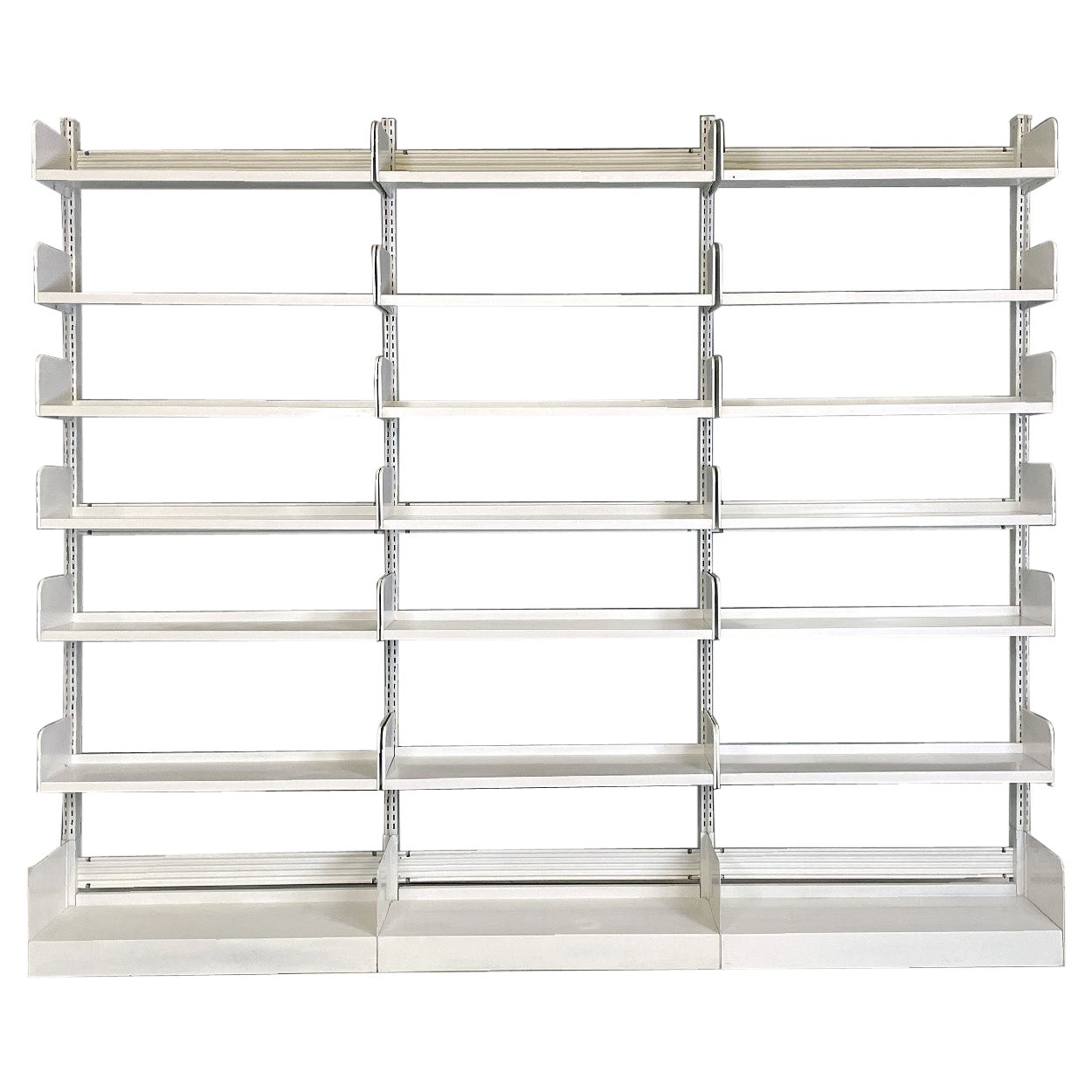 Italian mid-century modern white modular bookcase Congresso by Lips Vago, 1960s
