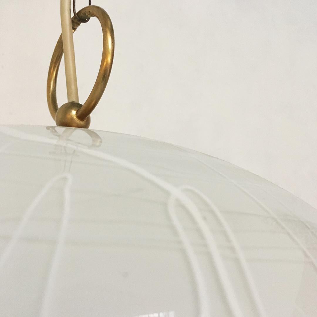 Italian Mid-Century Modern White Murano Glass Chandelier La Murrina, 1960s 10