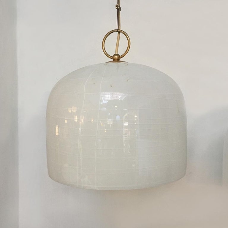 Italian Mid-Century Modern White Murano Glass Chandelier La Murrina, 1960s For Sale 5