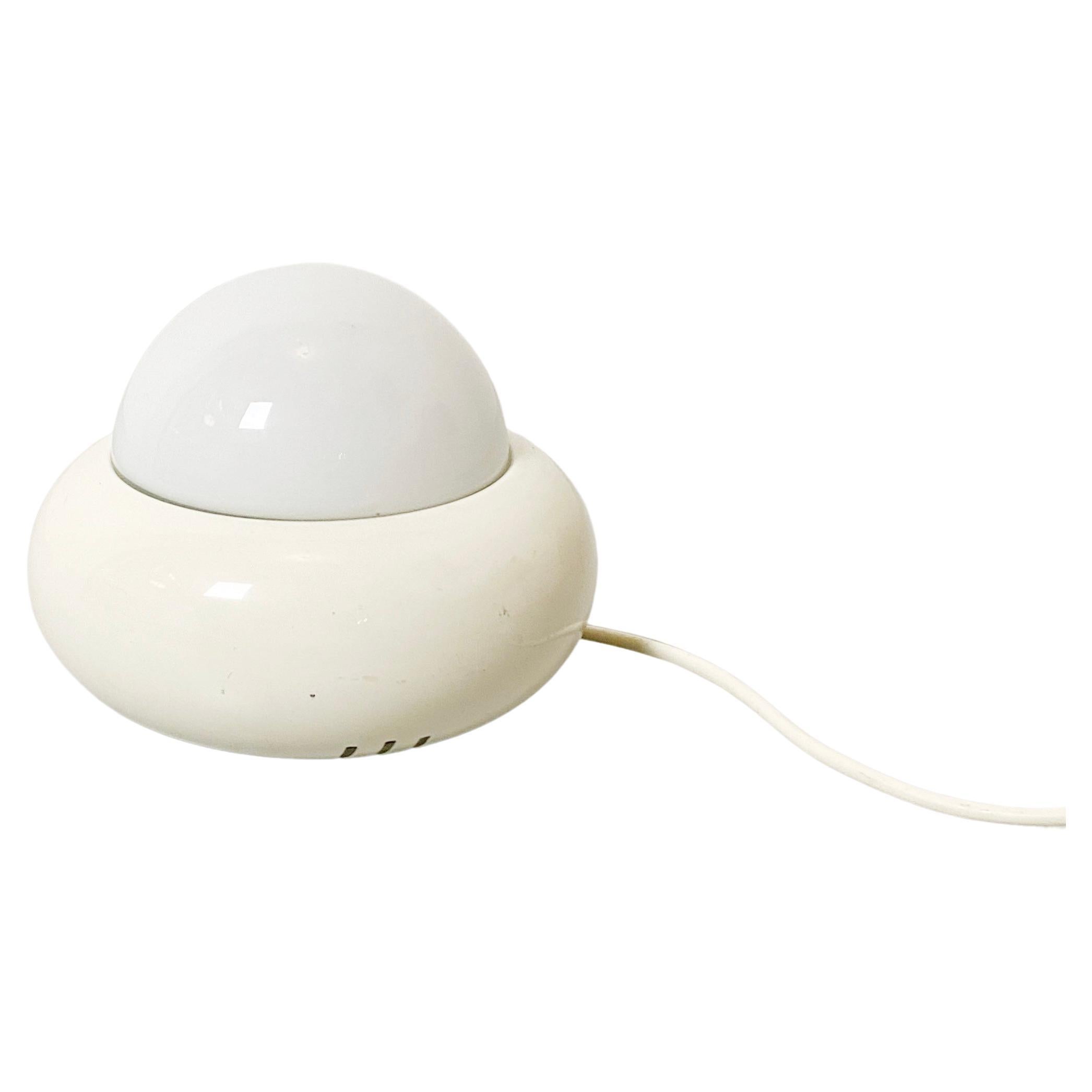 Italian Mid-Century Modern White Table Lamp by Luci, 1970s