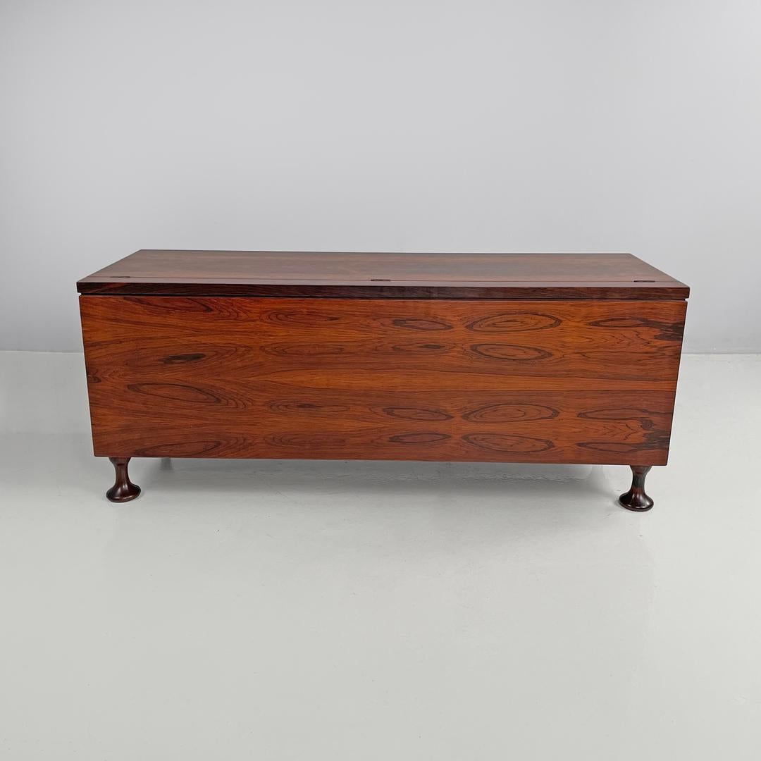 Mid-20th Century Italian mid-century modern wood and copper chest Santambrogio and De Berti 1960s For Sale