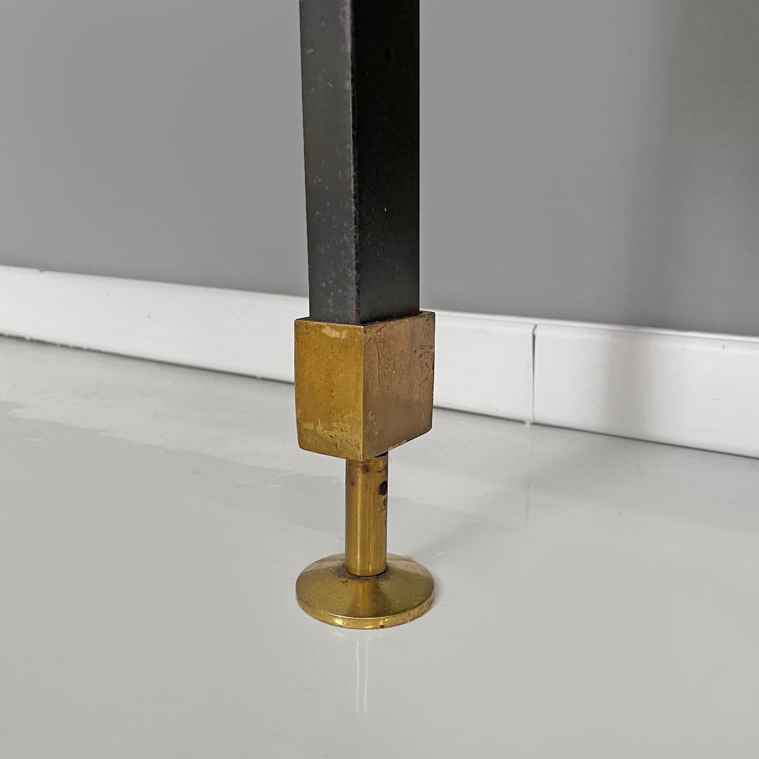 Italian mid-century modern wood and metal floor-to-ceiling bookcase, 1960s 14