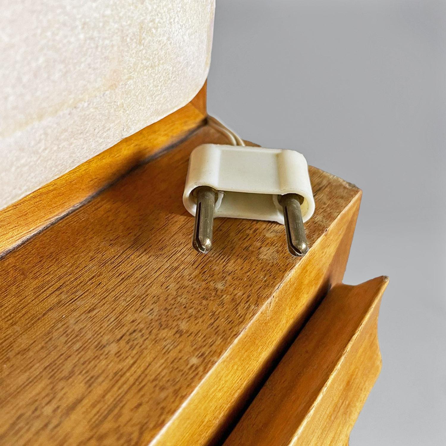 Tablero alto italiano de madera y pergamino de mediados de siglo Palazzi dell'Arte, años 50 en venta 6