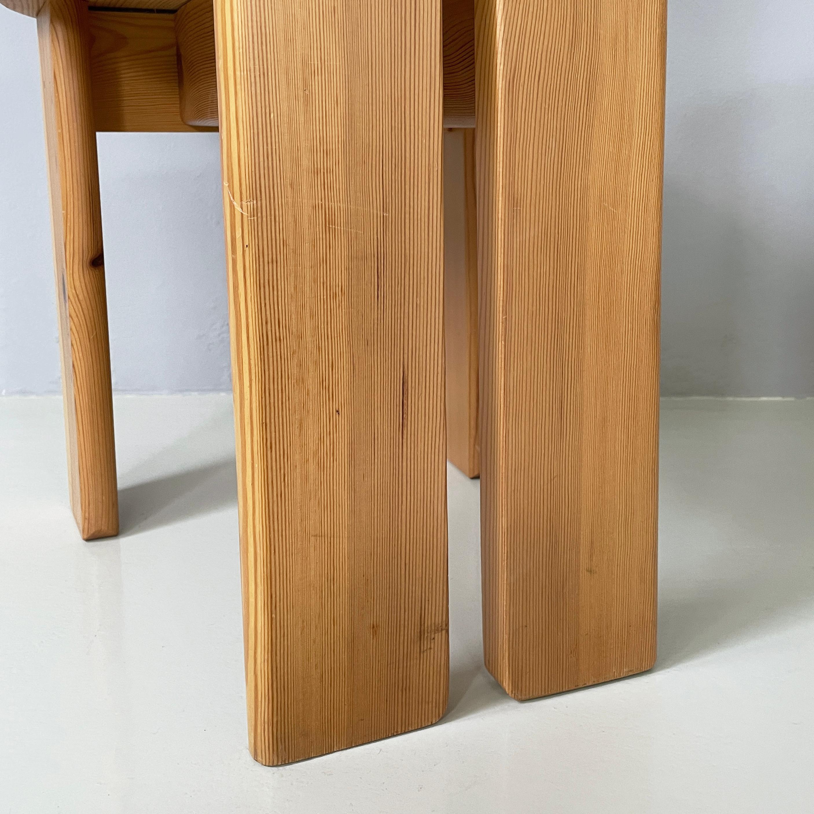 Italian mid-century modern Wood Chairs by Mario Marenco for Mobilgirgi, 1970s 15
