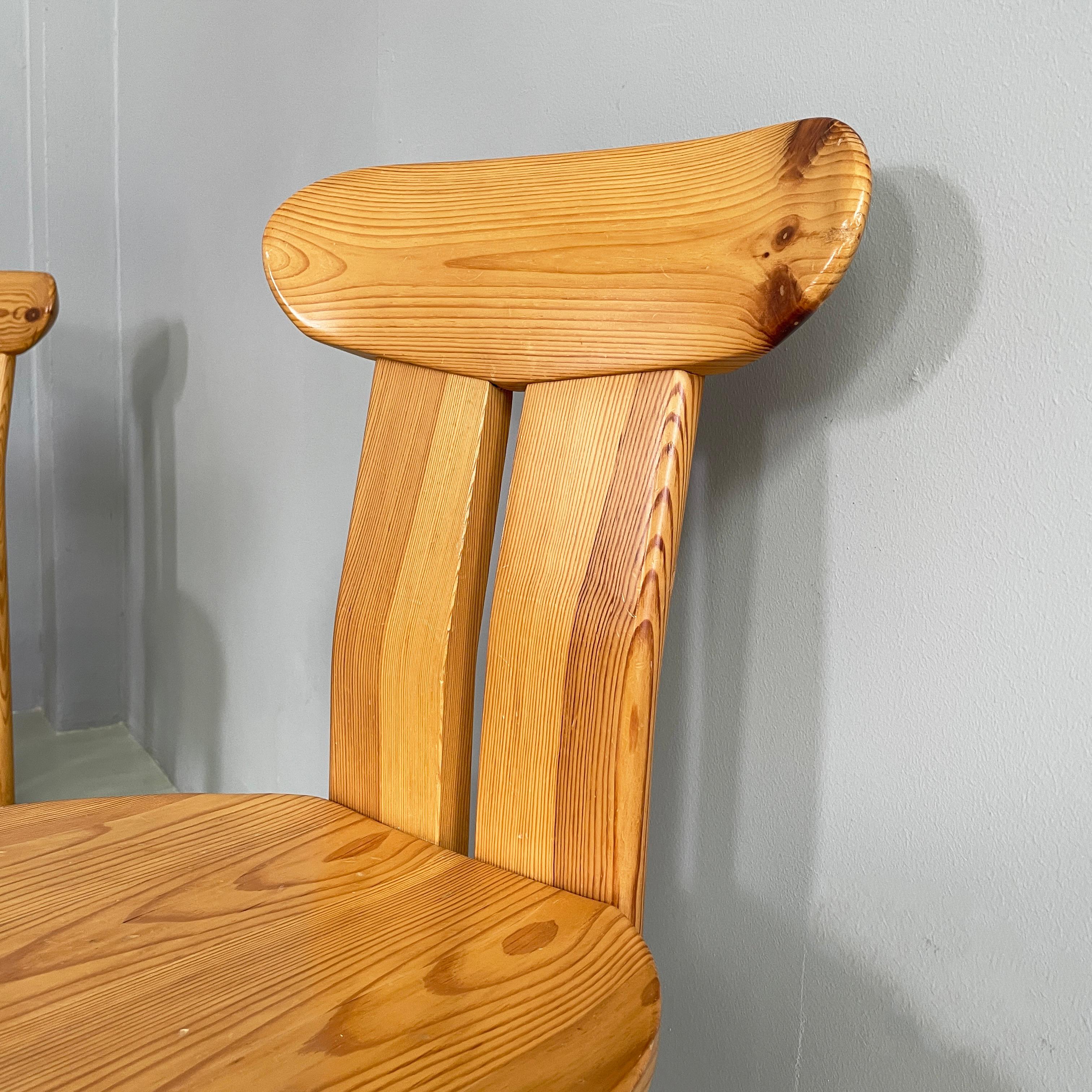 Italian mid-century modern Wood Chairs by Mario Marenco for Mobilgirgi, 1970s 1