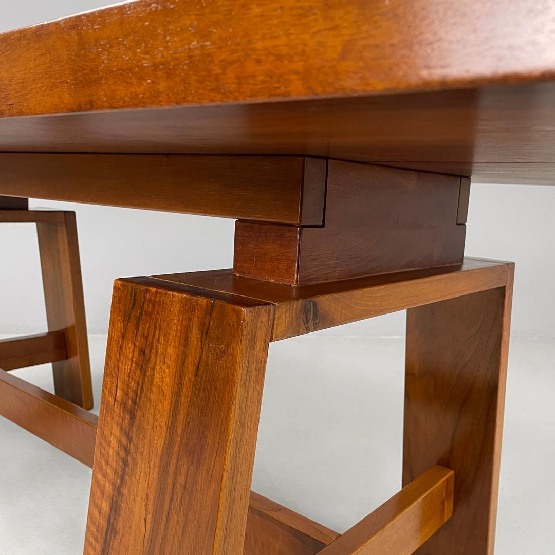 Italian mid-century modern wood dining table 611 by Coppola for Bernini, 1960s 5