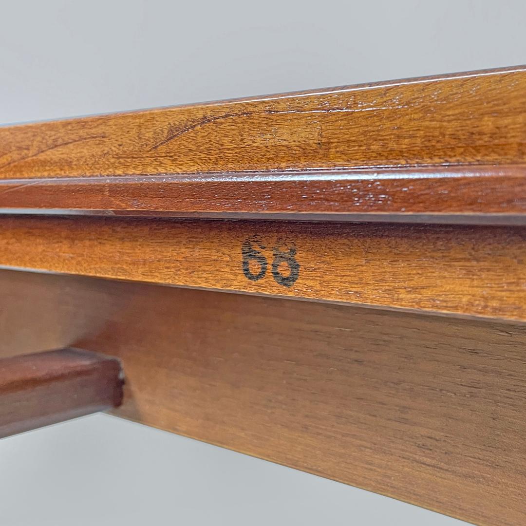 Italian mid-century modern wood dining table 611 by Coppola for Bernini, 1960s 6