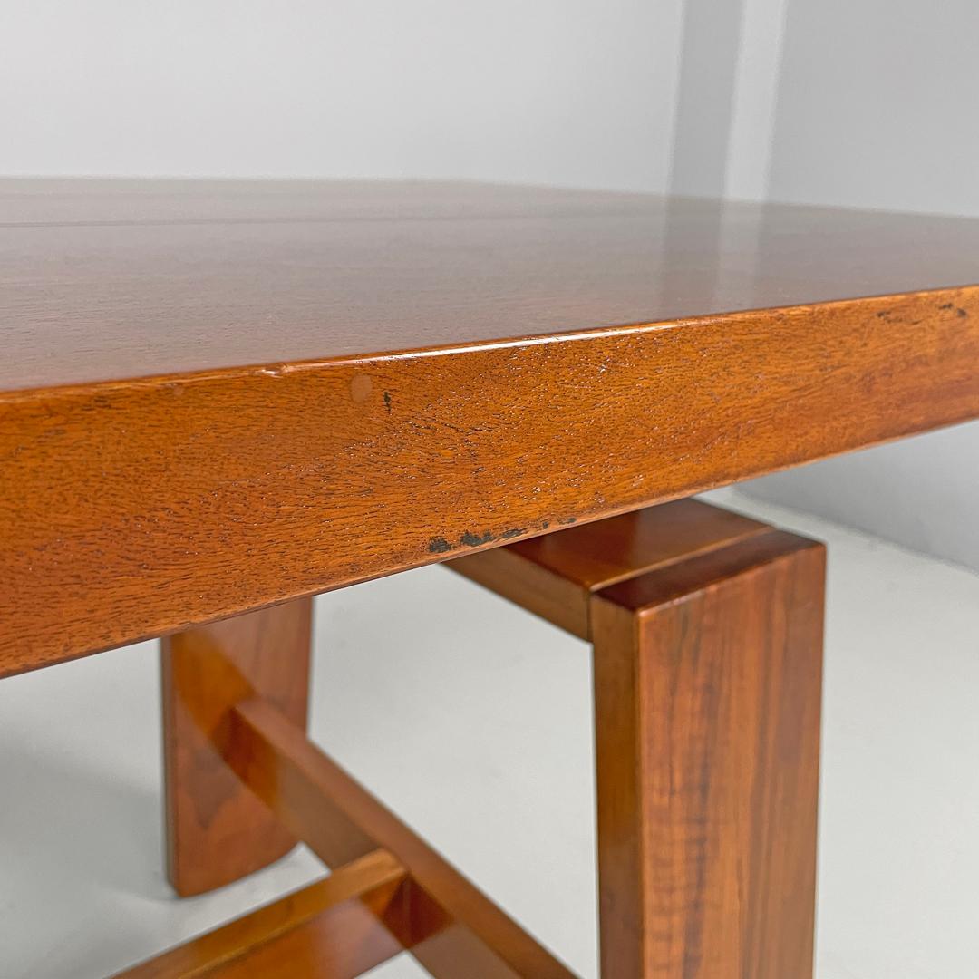 Italian mid-century modern wood dining table 611 by Coppola for Bernini, 1960s 10