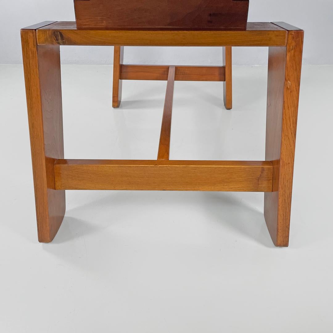 Italian mid-century modern wood dining table 611 by Coppola for Bernini, 1960s 12