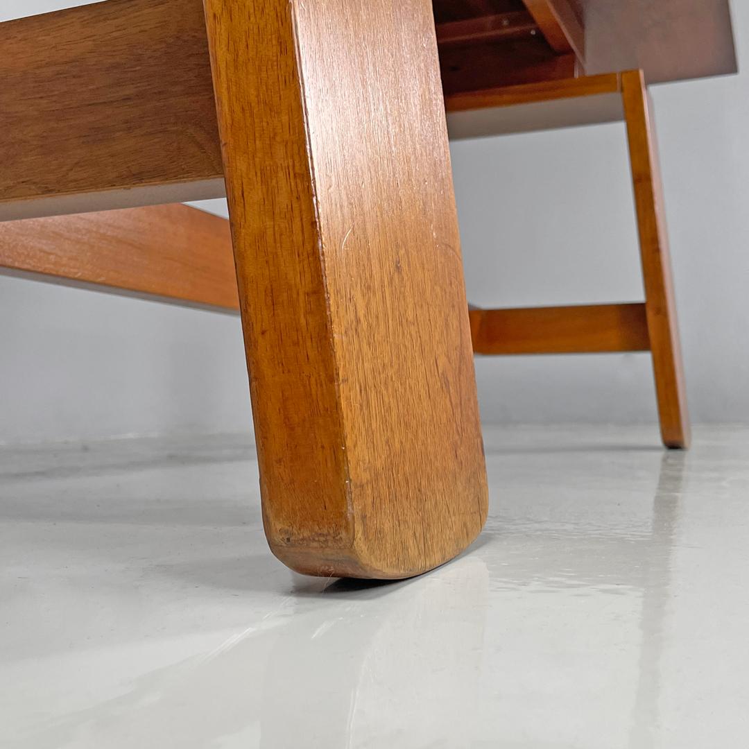 Italian mid-century modern wood dining table 611 by Coppola for Bernini, 1960s 13
