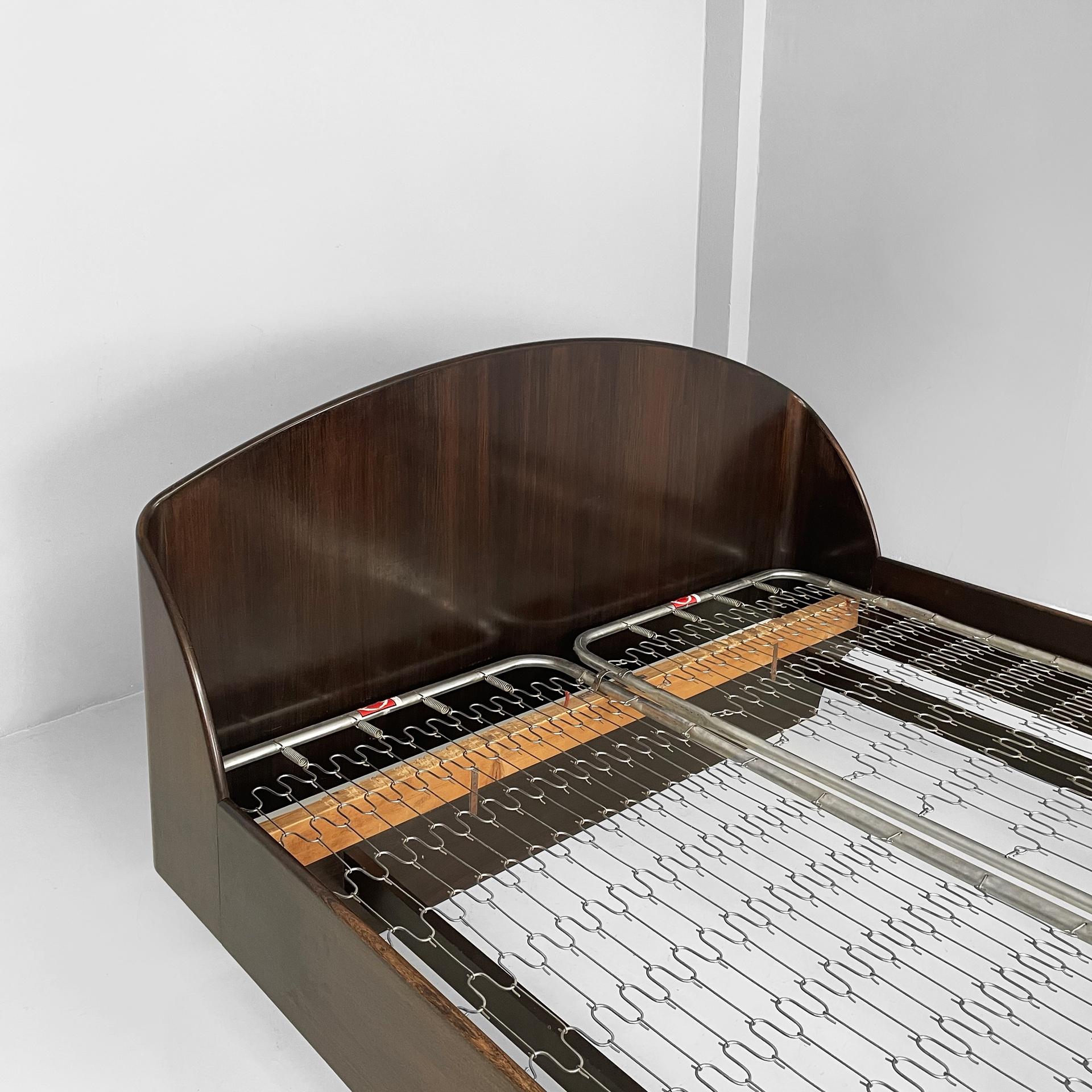Italiano Letto matrimoniale italiano in legno della metà del secolo scorso di Franco Albini per Poggi, 1960 in vendita