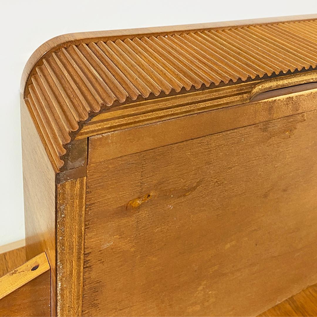 Italian Mid-Century Modern Wood Irregular Shape Entrance Console, 1960s 11