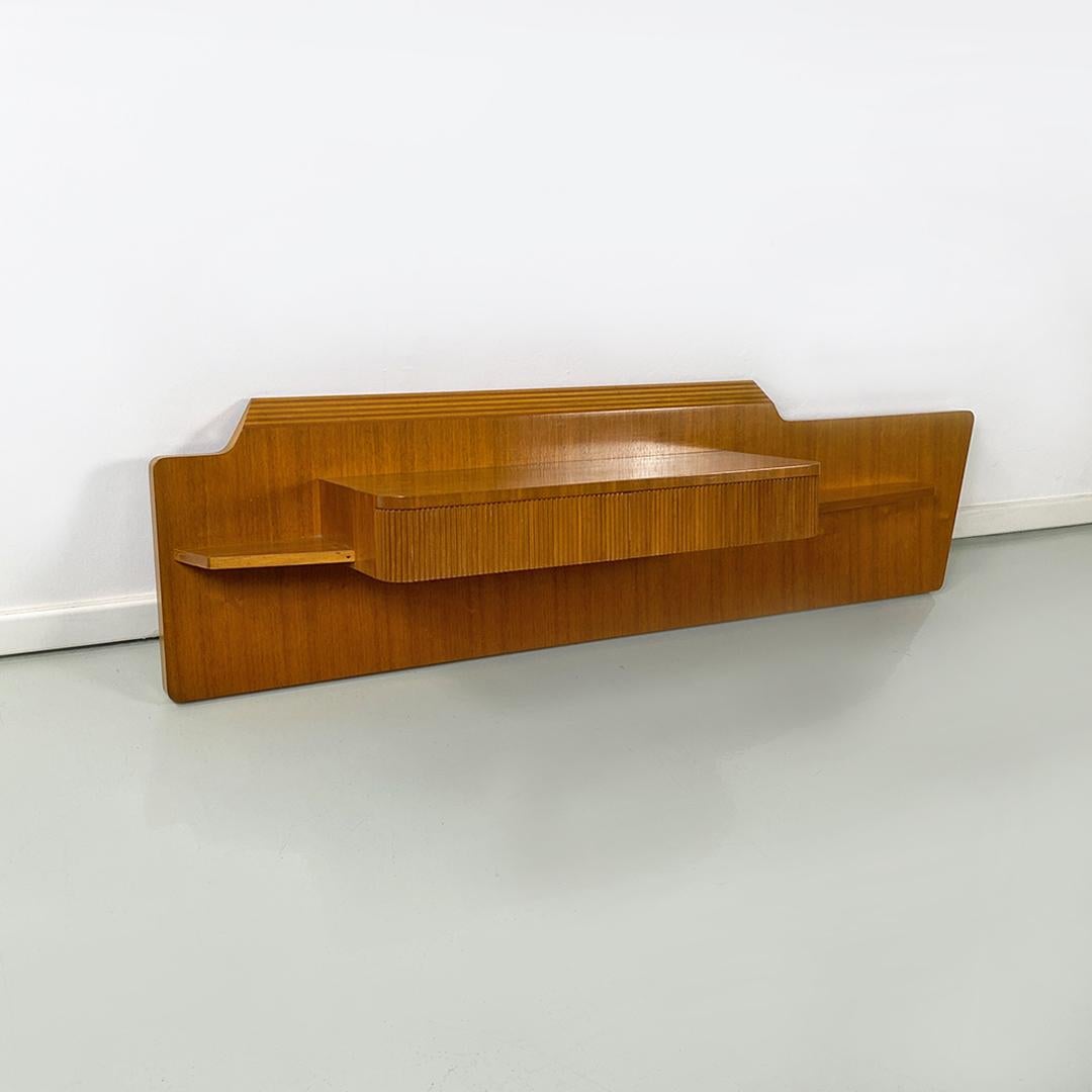 Italian Mid-Century Modern Wood Irregular Shape Entrance Console, 1960s 1