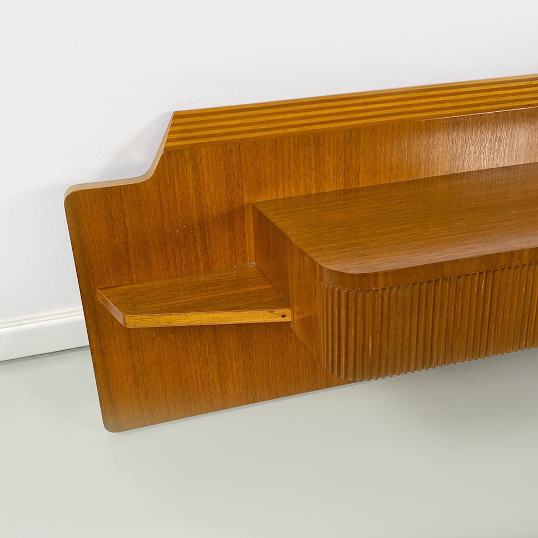 Italian Mid-Century Modern Wood Irregular Shape Entrance Console, 1960s 2