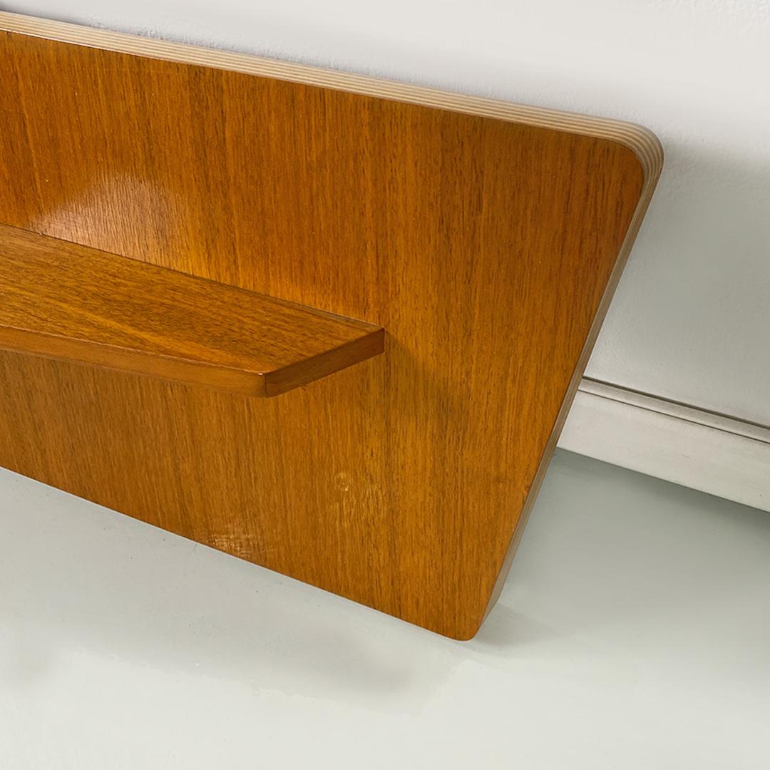 Italian Mid-Century Modern Wood Irregular Shape Entrance Console, 1960s 5