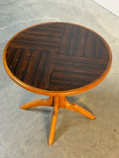 Italian Mid Century Modern Wood Side Table