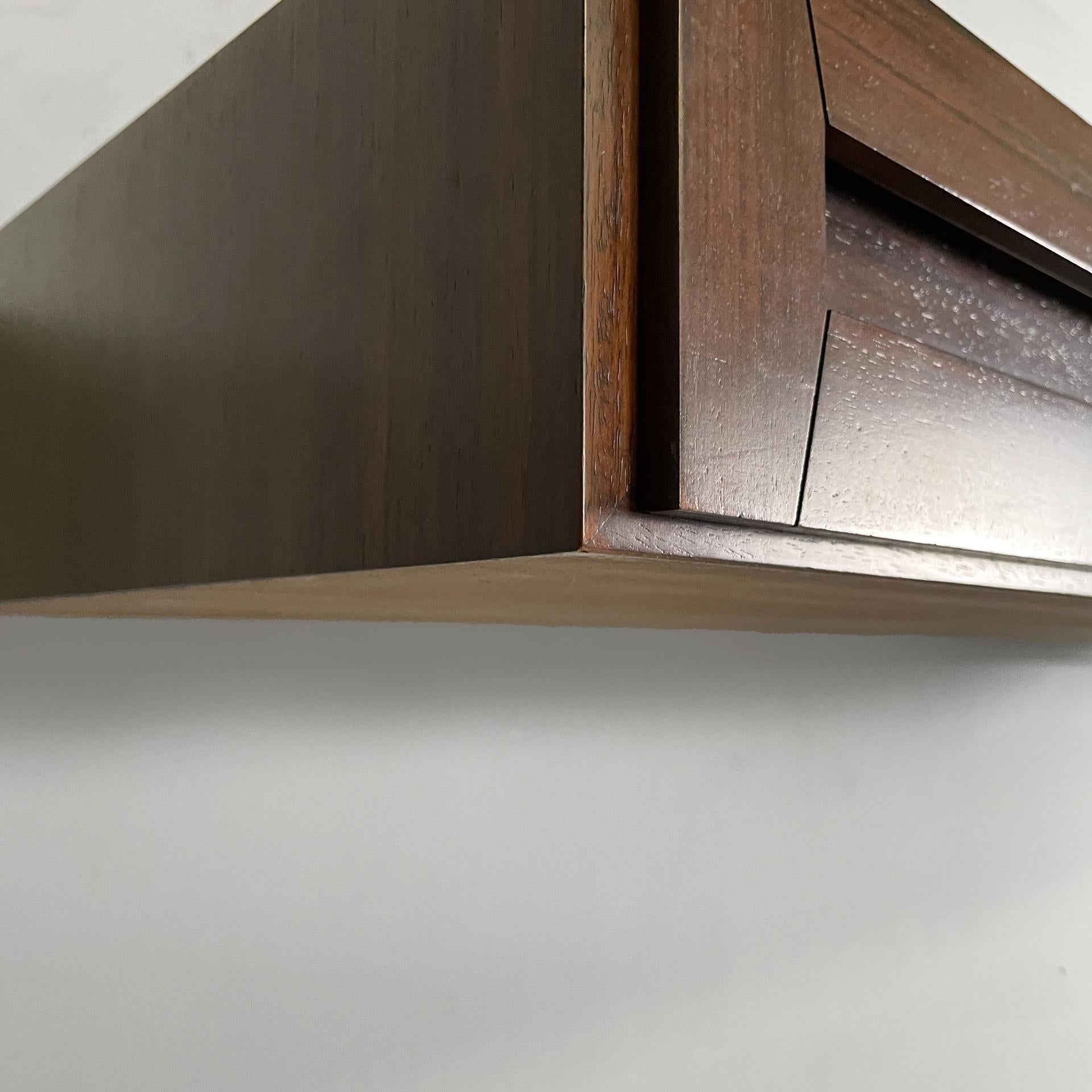 Italian mid-century modern wood wall console by Vittorio Introini, 1960s For Sale 10