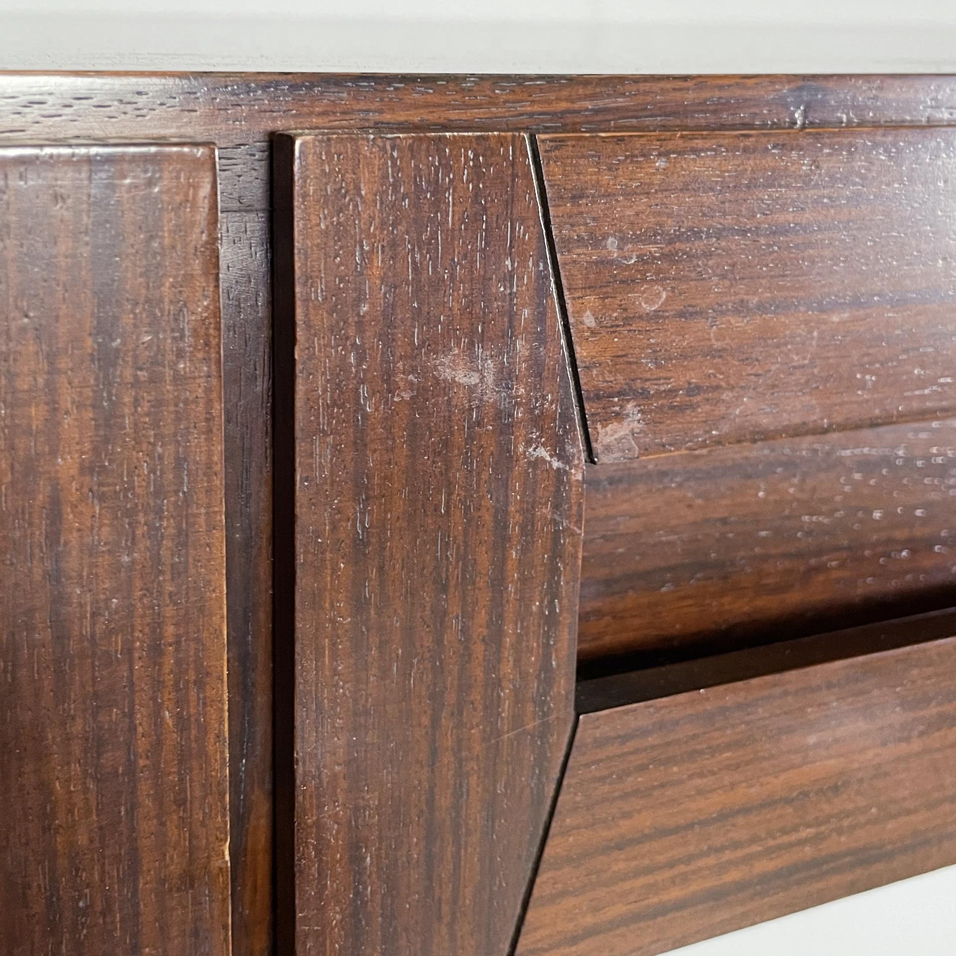 Italian mid-century modern wood wall console by Vittorio Introini, 1960s For Sale 3