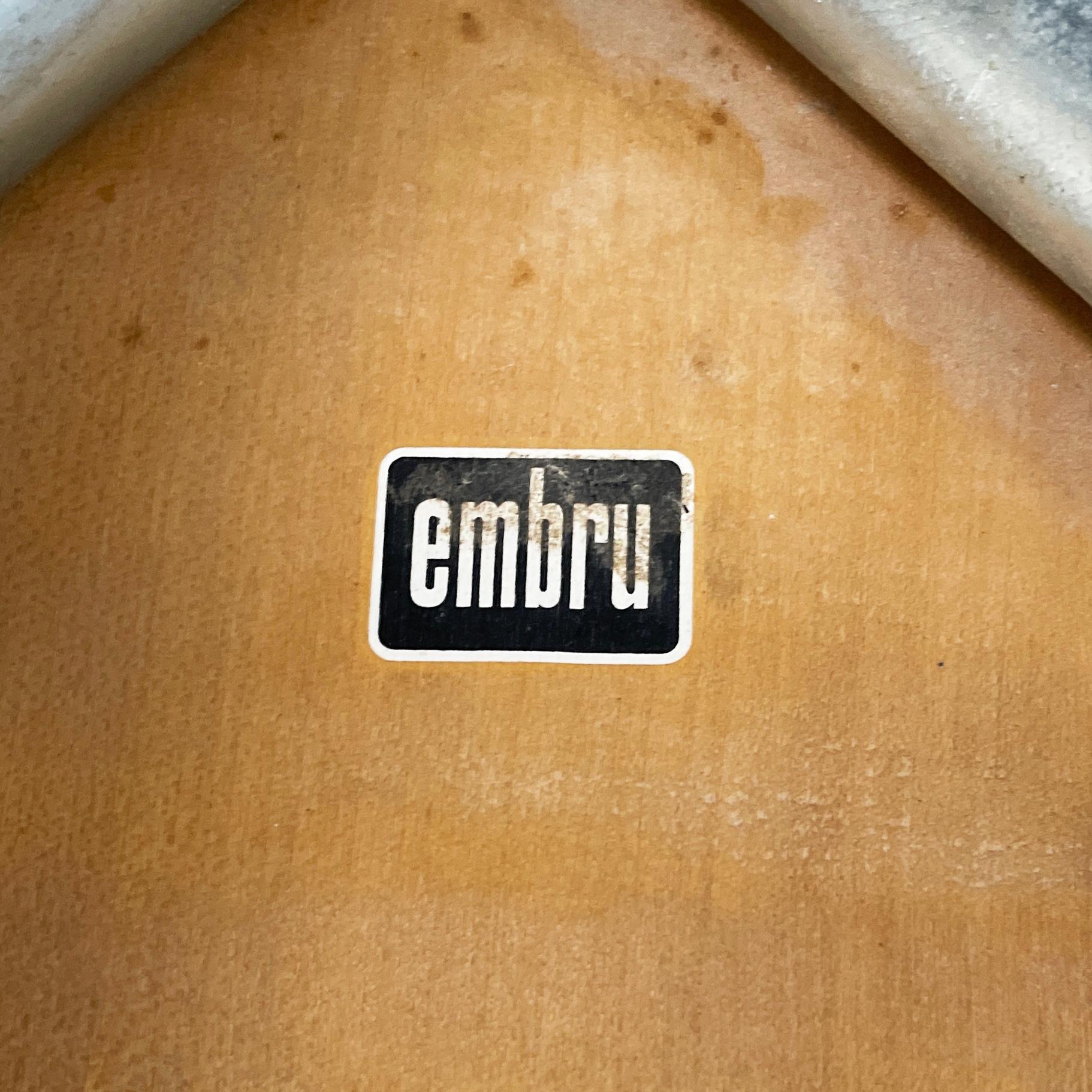 Sgabello italiano di metà secolo moderno in legno e metallo di Embru, anni '60 in vendita 7