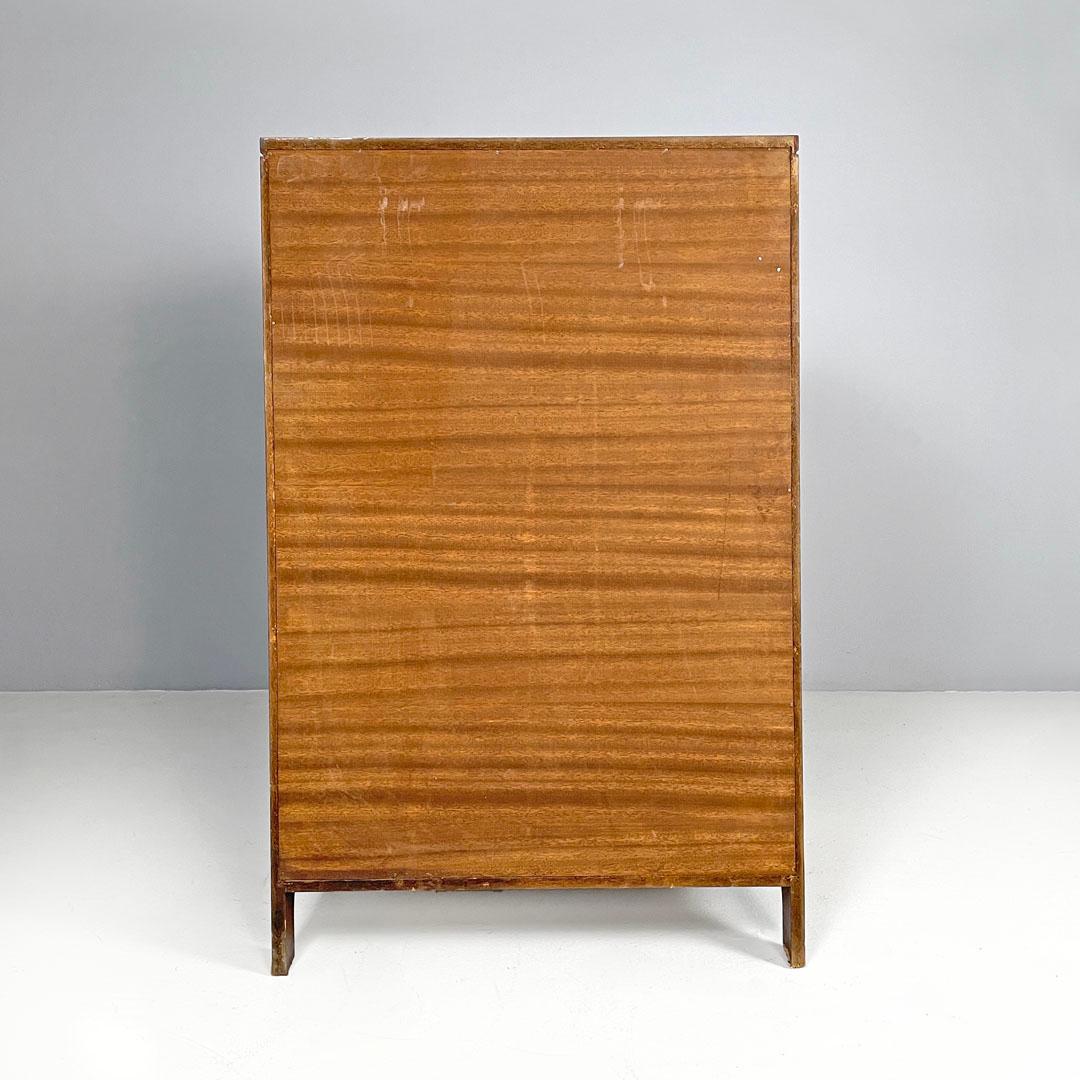 Mid-20th Century Italian mid-century modern wooden chest of drawers, 1960s For Sale