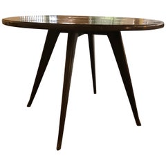 Italian Mid-Century Modern Wooden Coffee Table in the Style of Osvaldo Borsani