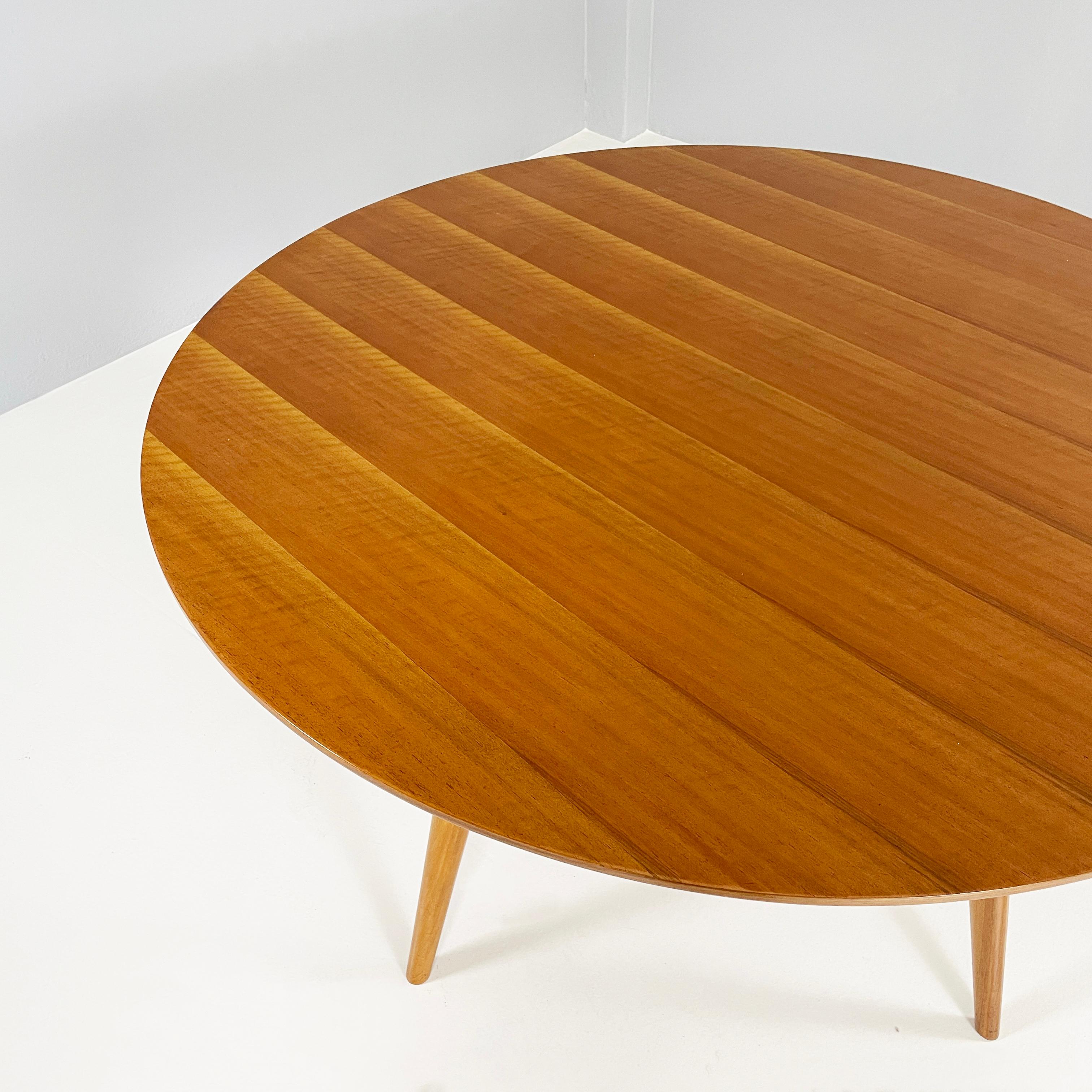 Italian mid-century modern Wooden dining table with extension, 1960s For Sale 2