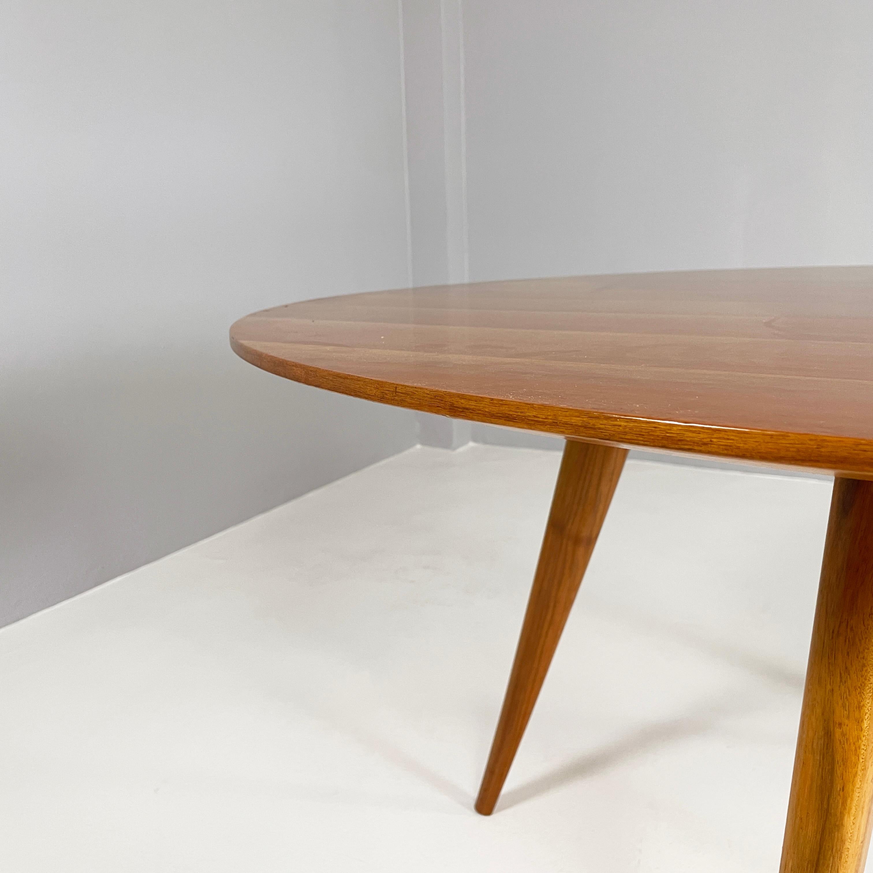 Italian mid-century modern Wooden dining table with extension, 1960s 3