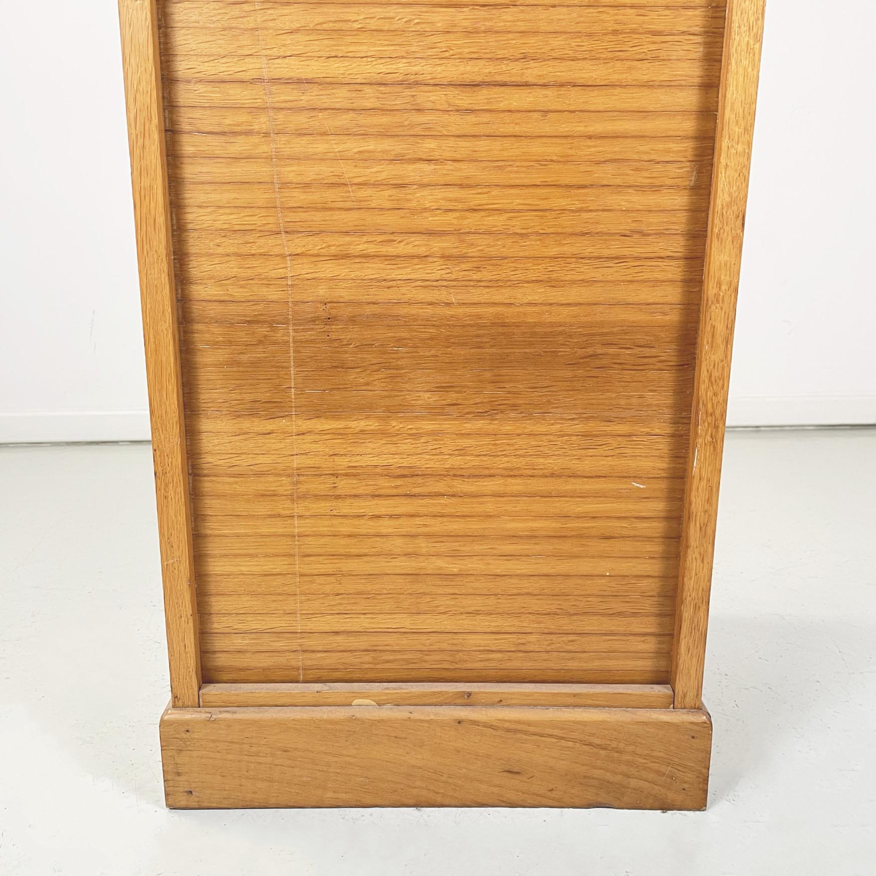 Italian Mid-Century Modern Wooden Office Filing Cabine Archive Dresser, 1940s For Sale 7