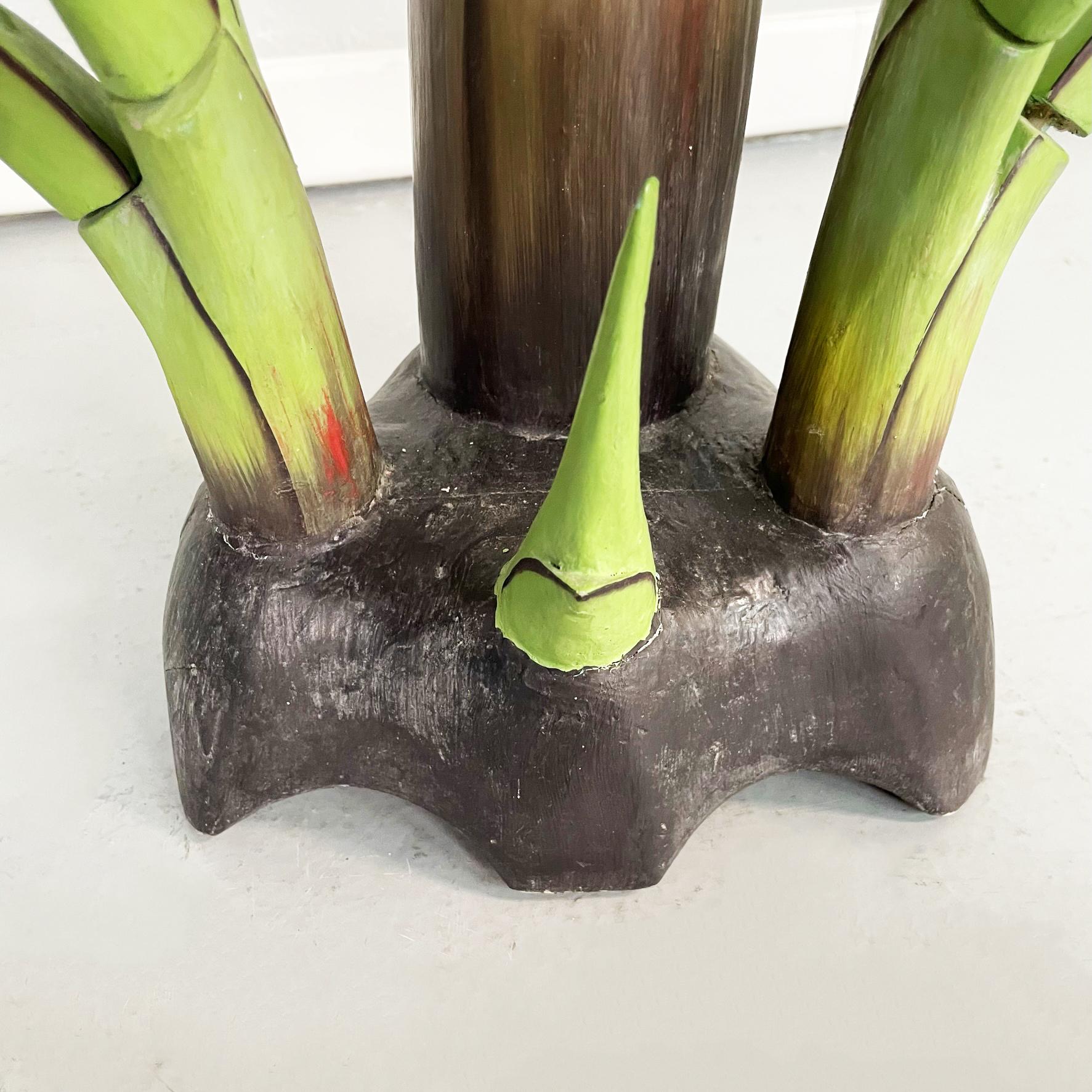 Italian Mid-Century Modern Wooden Sculpture of a Banana Plant, 1950s For Sale 7