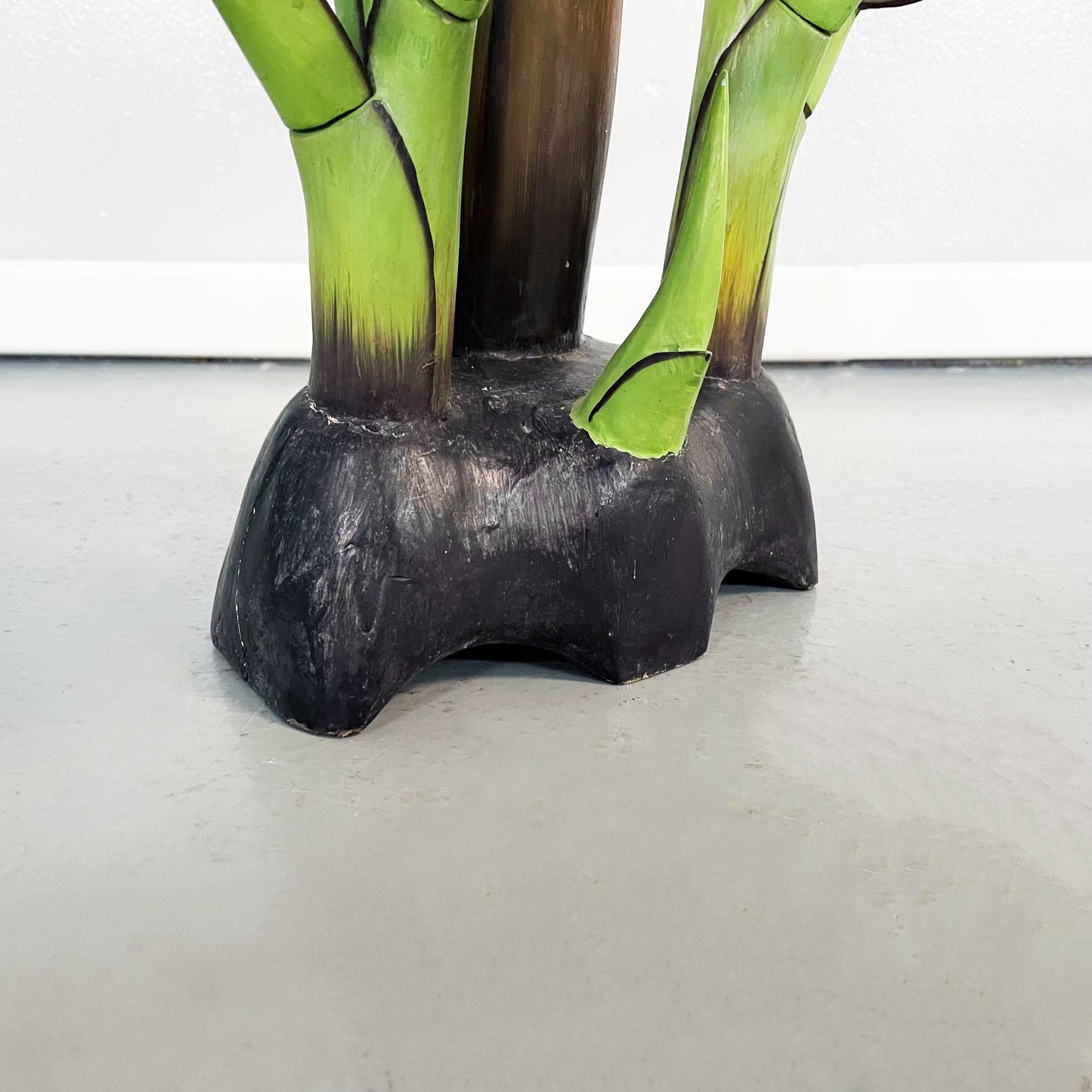 Italian Mid-Century Modern Wooden Sculpture of a Banana Plant, 1950s For Sale 8