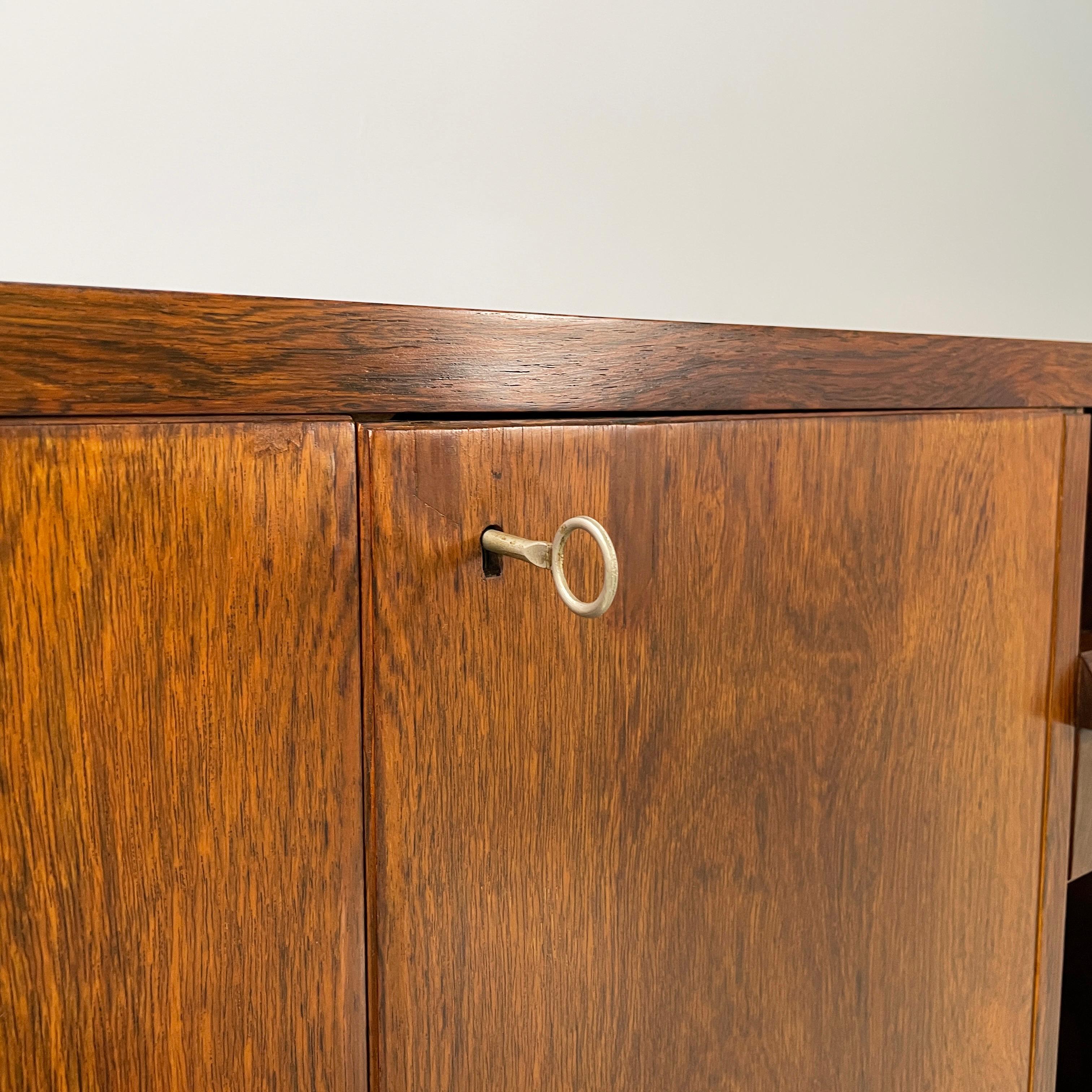 Italian mid-century modern Wooden sideboard with drawers and shelves, 1960s For Sale 3