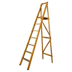 Italian mid-century modern wooden staircase by Fabbrica Scale Alberti, 1960s