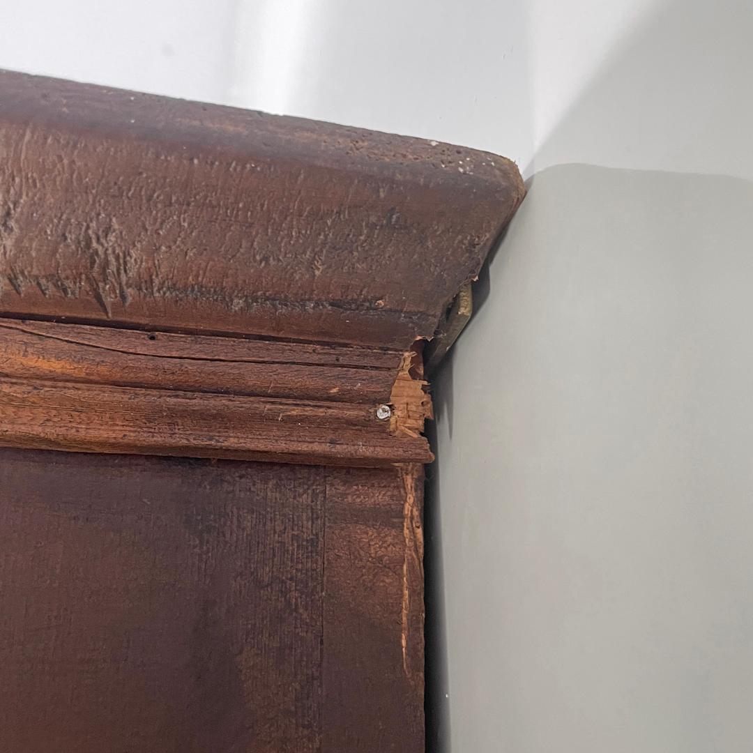 Italian mid-century modern wooden wall nightstands with decorated doors, 1960s For Sale 9