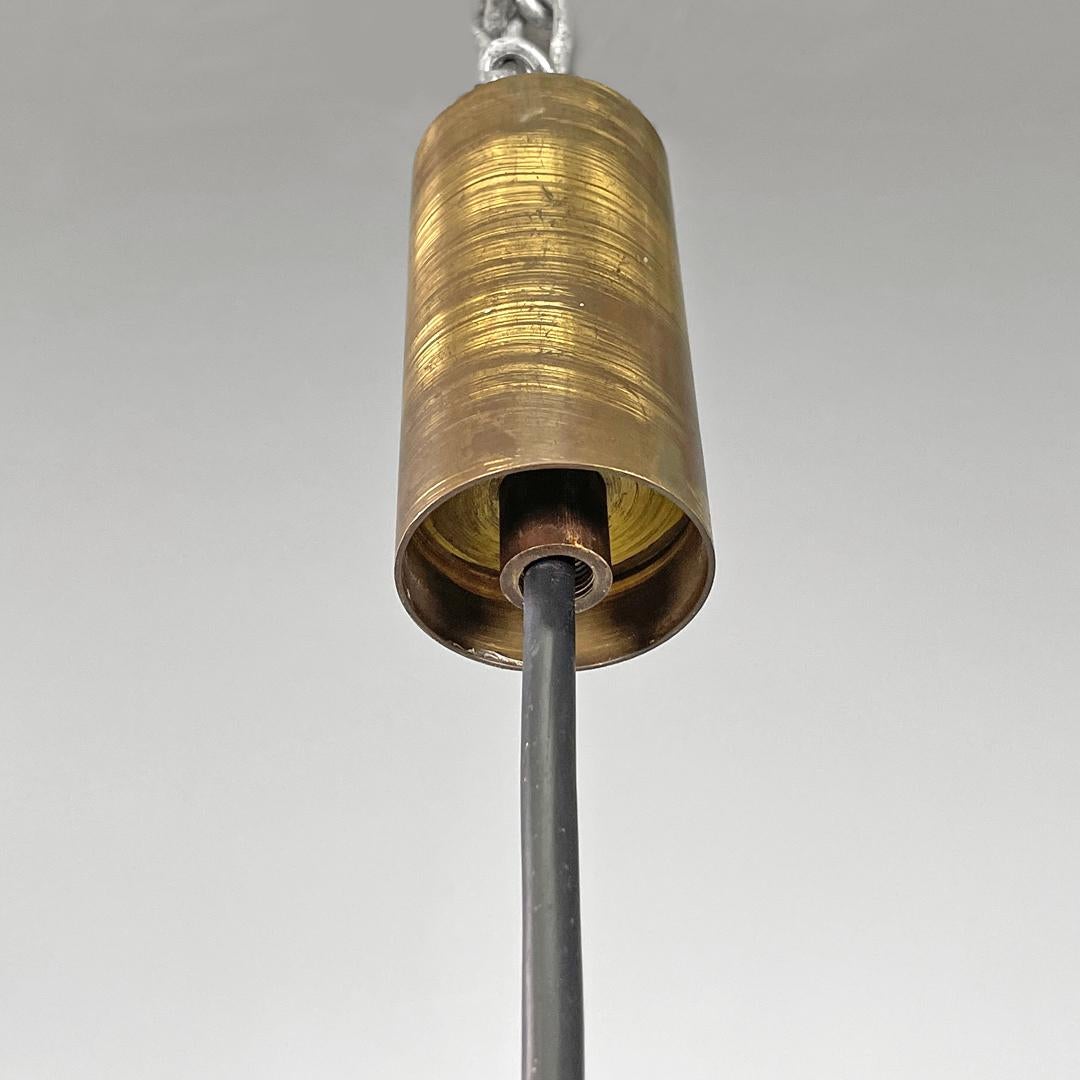 Italian mid-century modern yellow Murano glass chandelier Vignelli Venini, 1950s For Sale 4