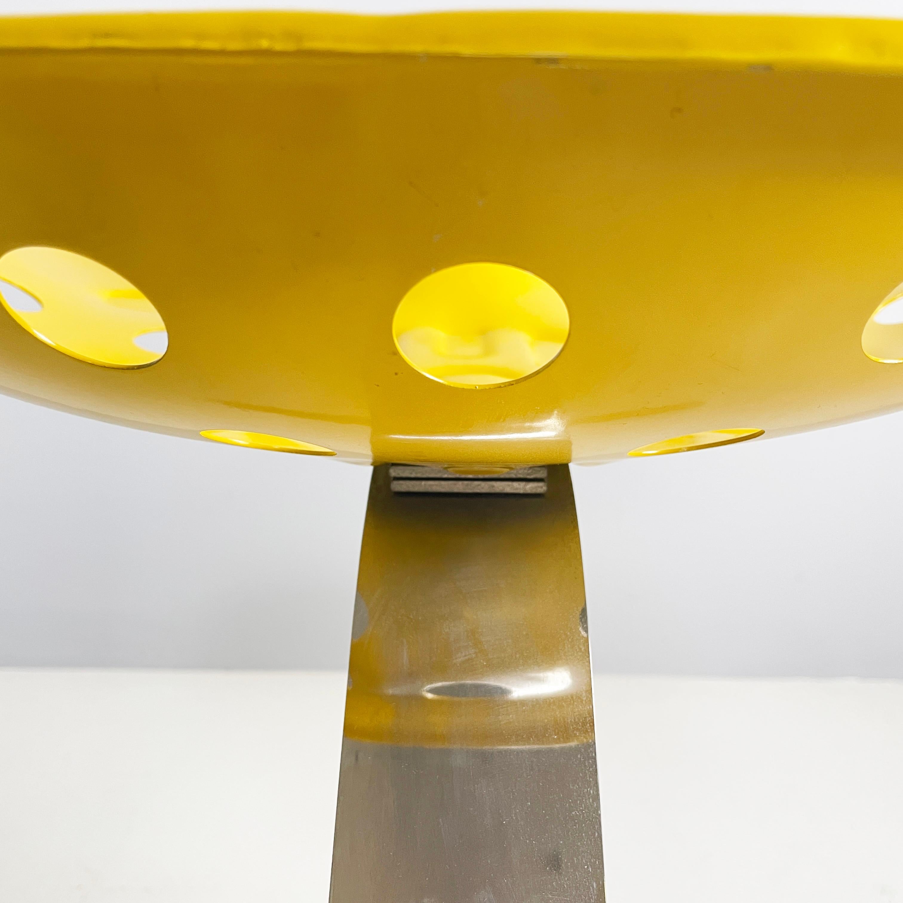 Italian mid-century modern yellow Stool Mezzadro by Castiglioni Zanotta, 1960s 9