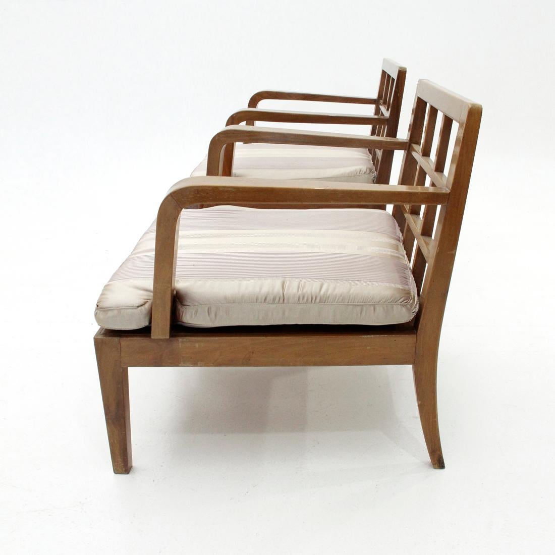 Italian Mid-Century Modernist Armchair, 1940s, Set of 2 4