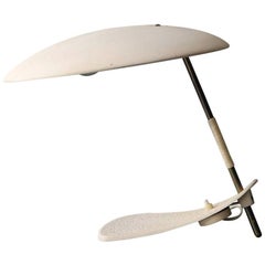 Italian Mid-Century Modernist Table Lamp with Beige Shrink Varnish