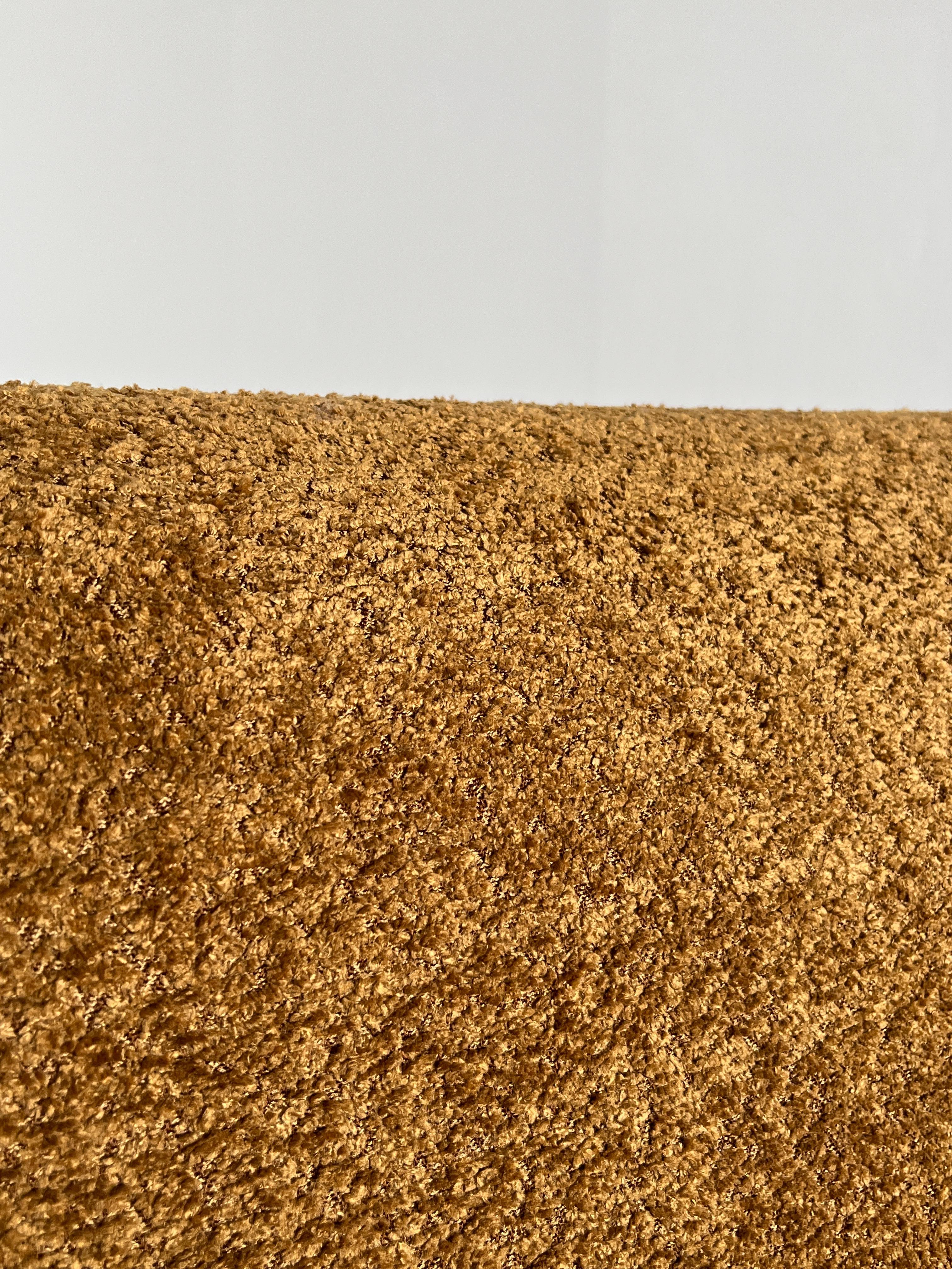 Italian Mid-Century Modular Sofa or Seating Set in Ochre Boucle, 1970s Italy 7