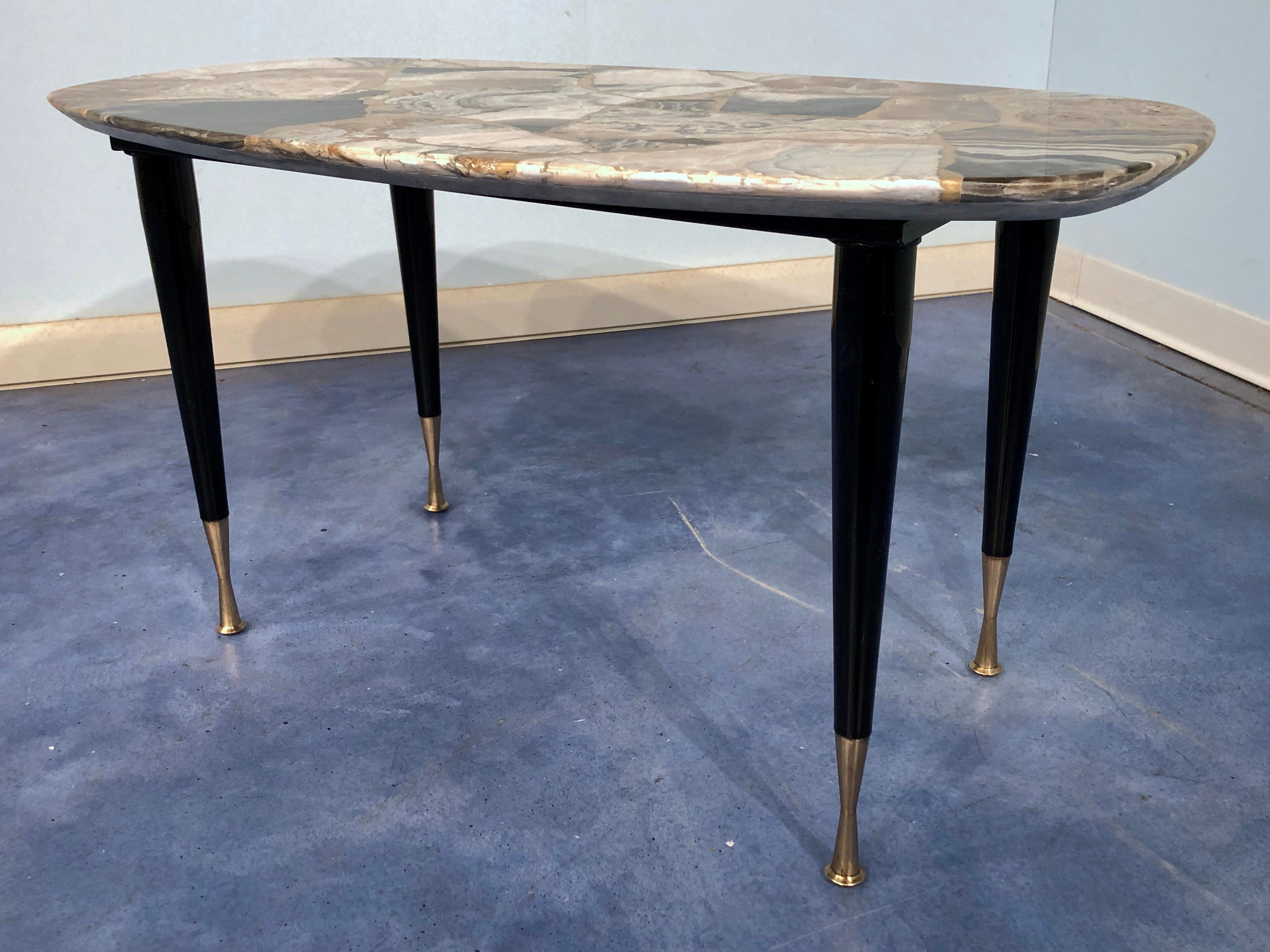 coffee table with marble top