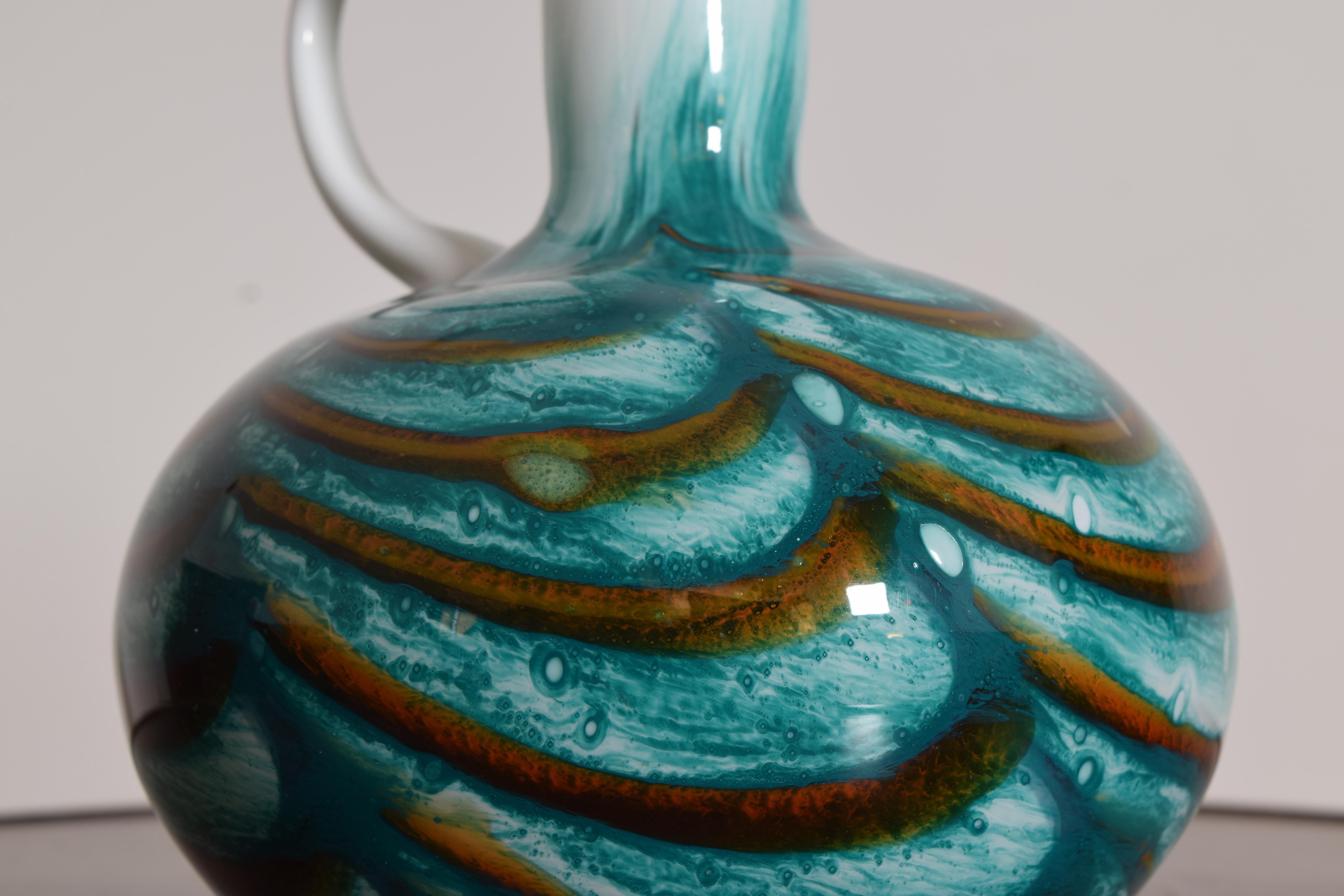 Jarra italiana de cristal artístico de Murano de mediados de siglo en Bueno estado para la venta en Atlanta, GA