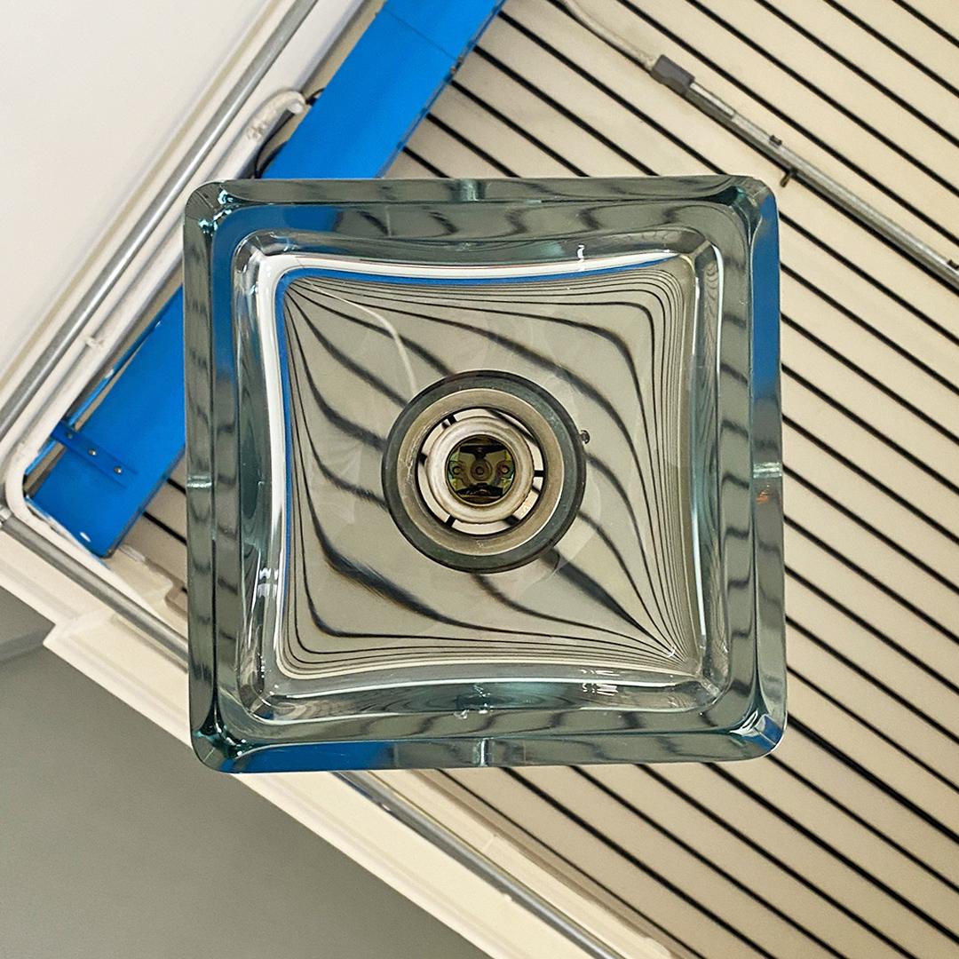 Metal Italian Midcentury Murano Glass Chandelier by Flavio Poli for Seguso, 1960s For Sale