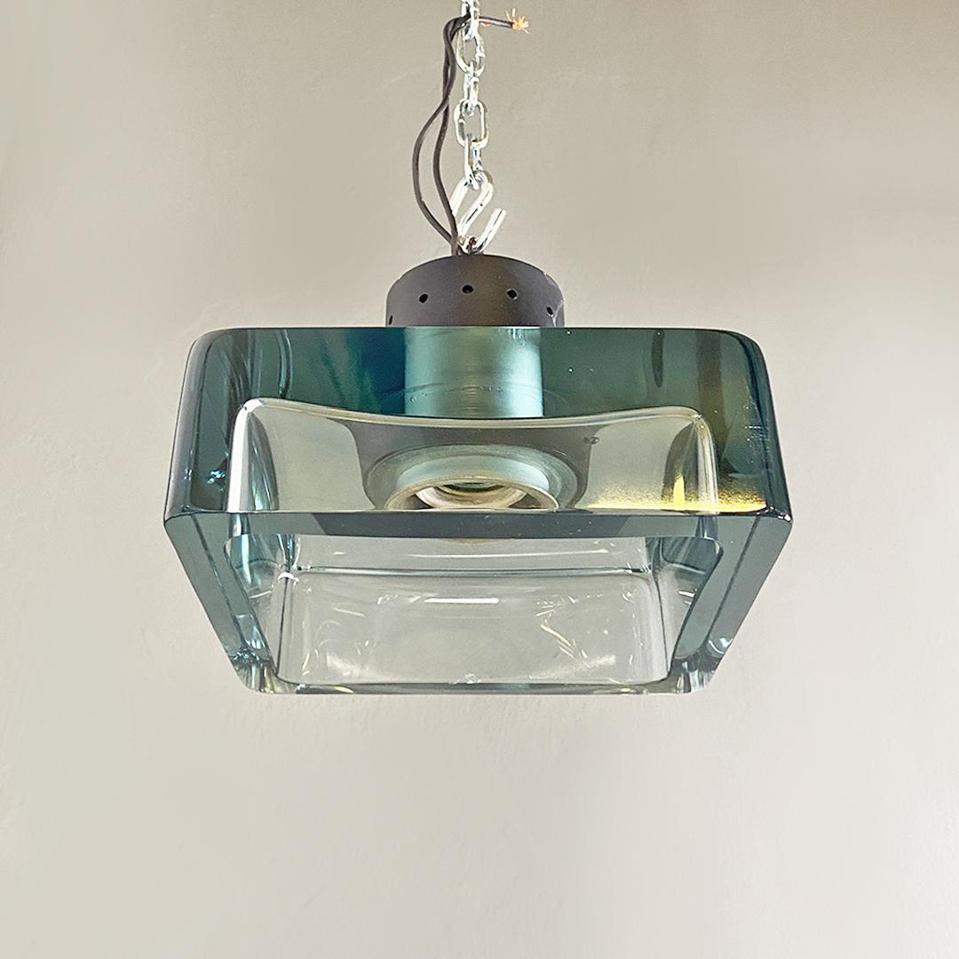 Italian Midcentury Murano Glass Chandelier by Flavio Poli for Seguso, 1960s For Sale 1