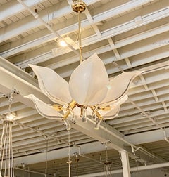 Italian Midcentury Murano Glass Chandelier by Franco Luce