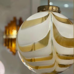 Italian Mid-Century Murano Glass Globe Pendant 1960s