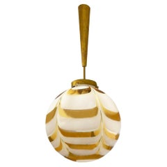 Italian Mid-Century Murano Glass Globe Pendant 1960s