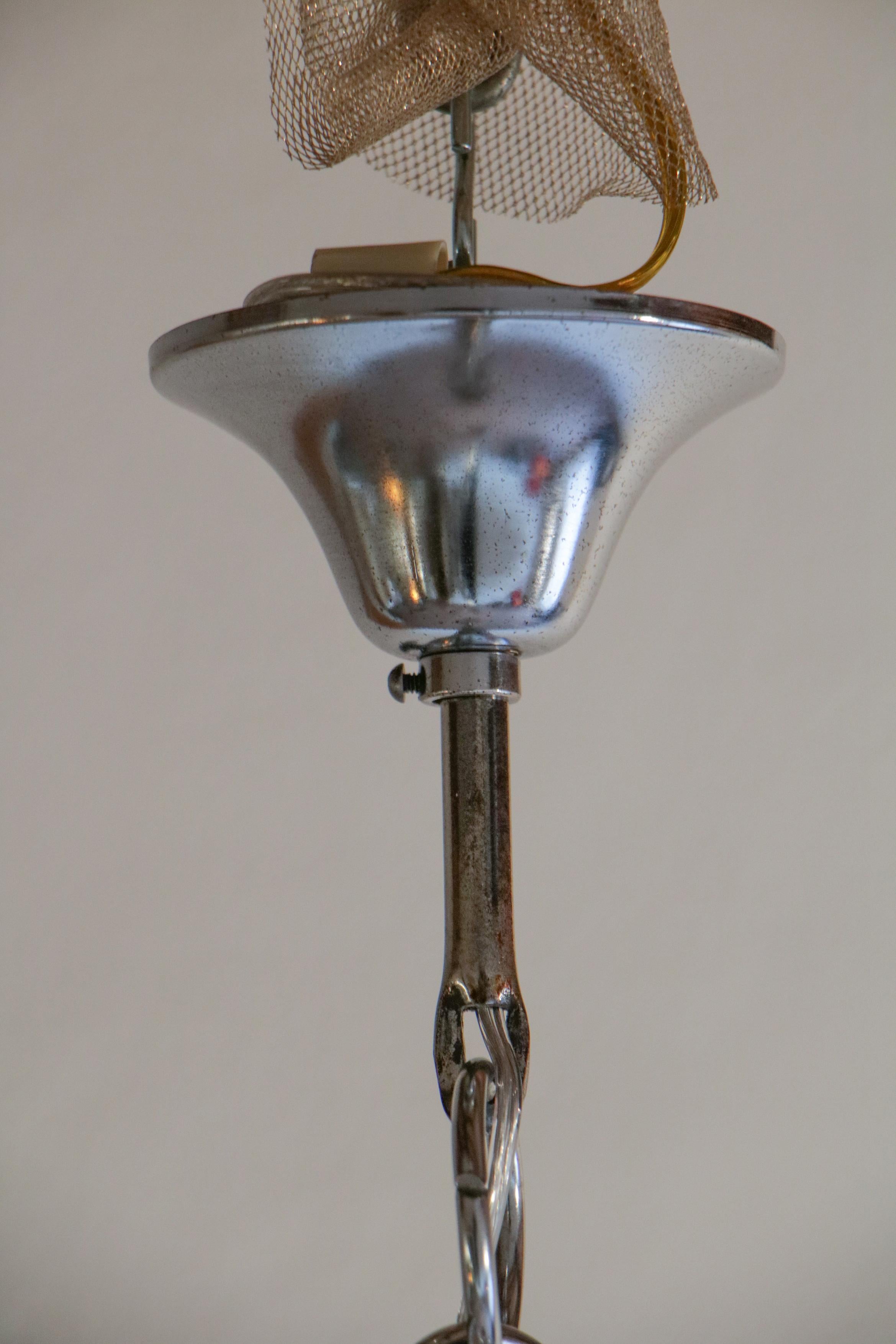 Italian Mid-Century Murano Glass Pendant Lamp Per Mazzega, 1970s For Sale 4