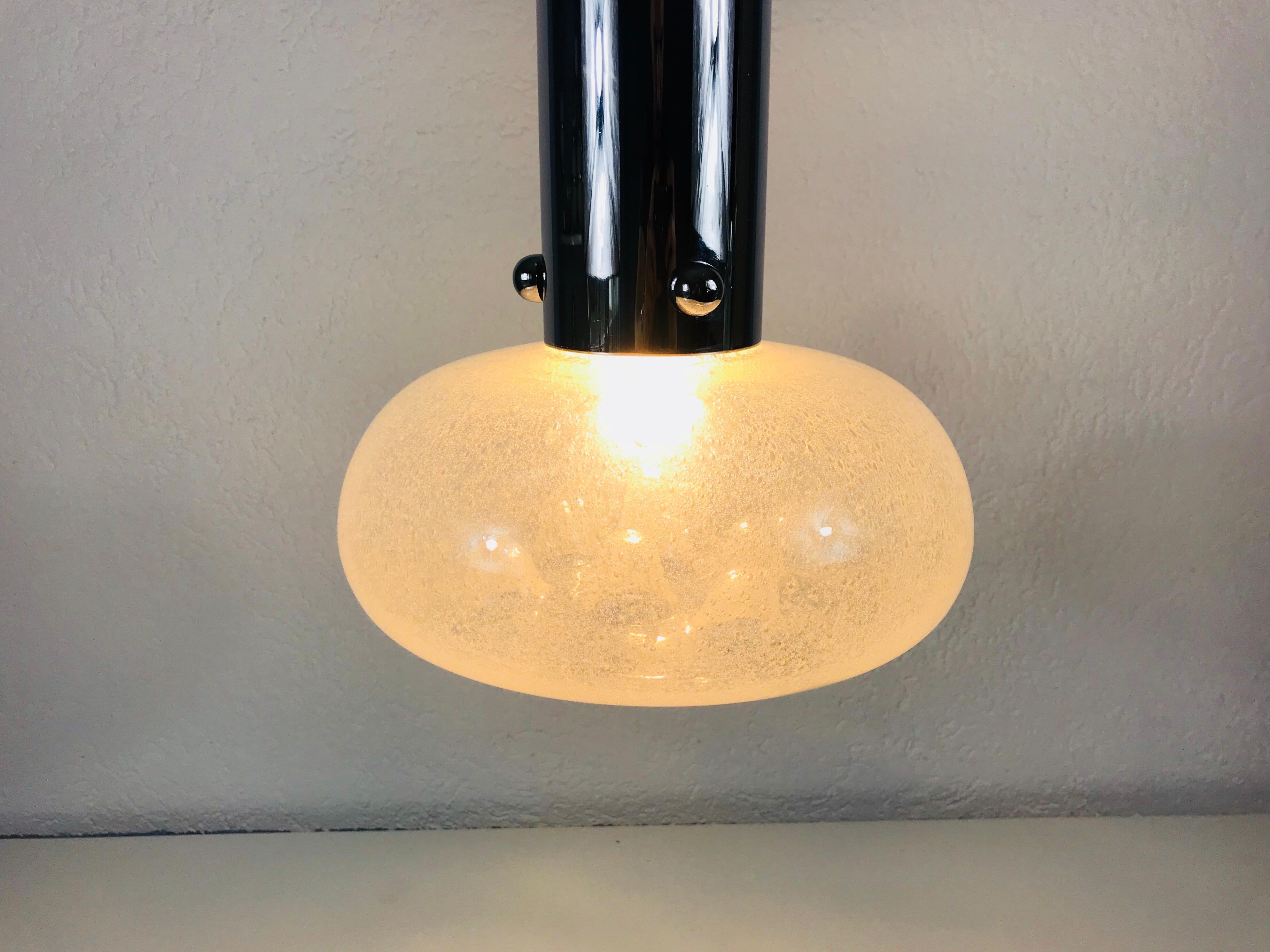 Mid-Century Modern Italian Midcentury Murano Glass Pendant Light, 1960s, Italy For Sale