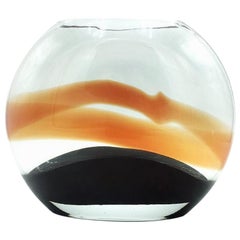 Italienische Vase aus Muranoglas aus der Mitte des Jahrhunderts von Nason, 1950er Jahre