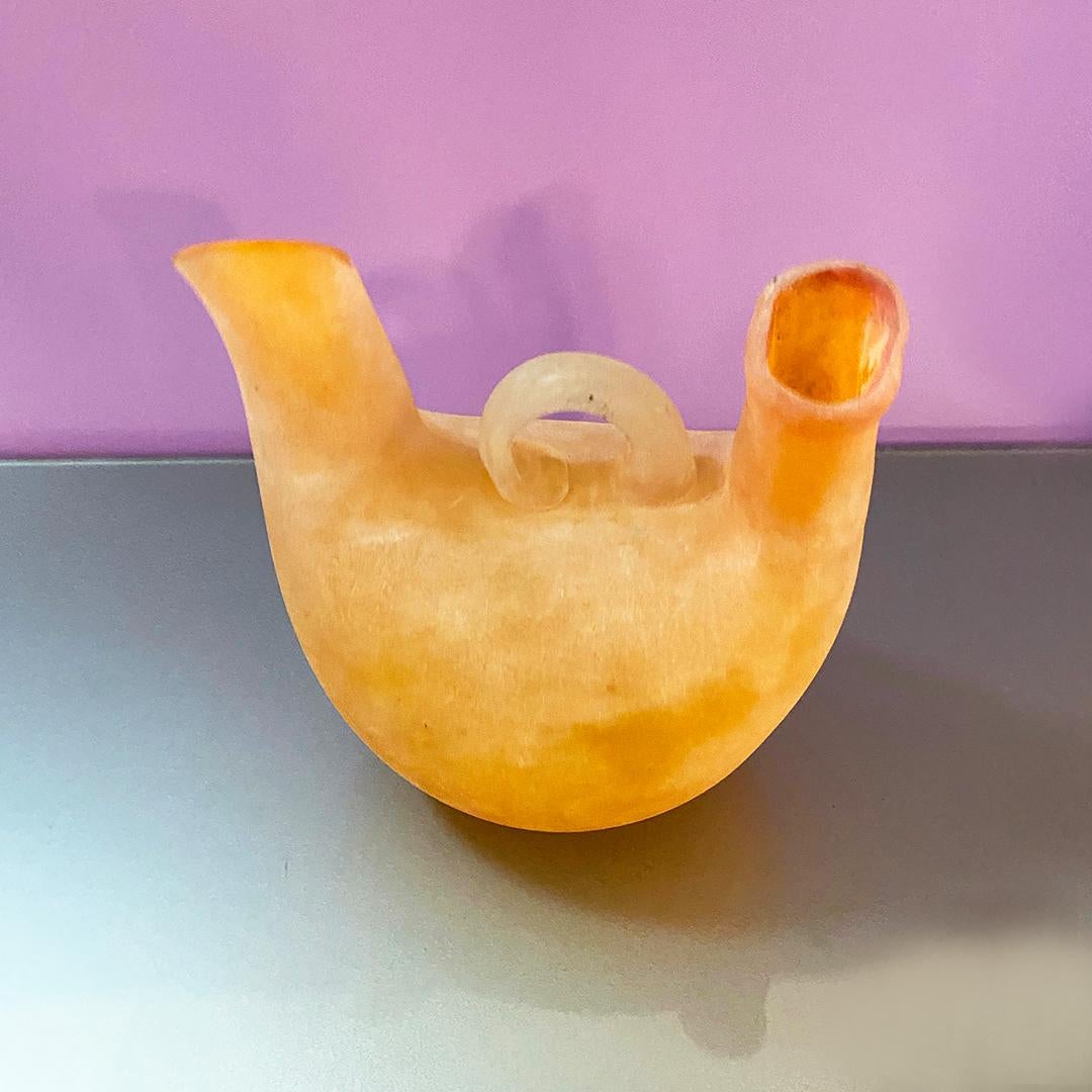 Italian Midcentury Murano Glass Vases by Gino Cenedese from Scavo Series, 1960s 8